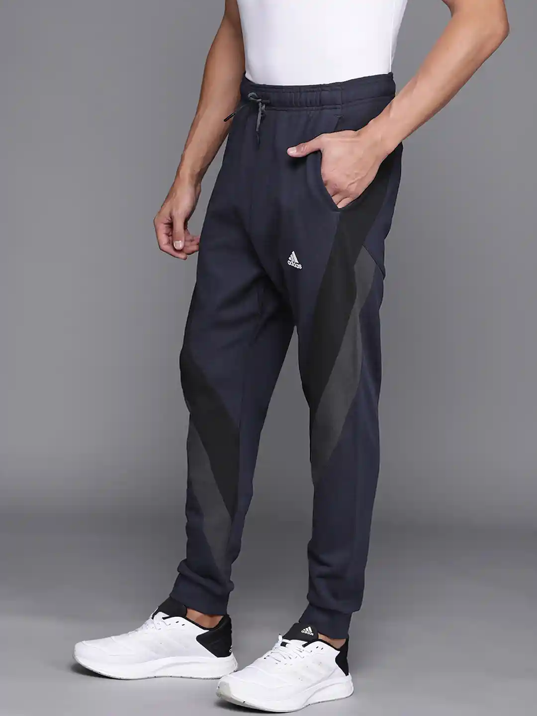 Adidas Mens Adidas Lightweight Joggers ADIDAS Men Navy Blue Black