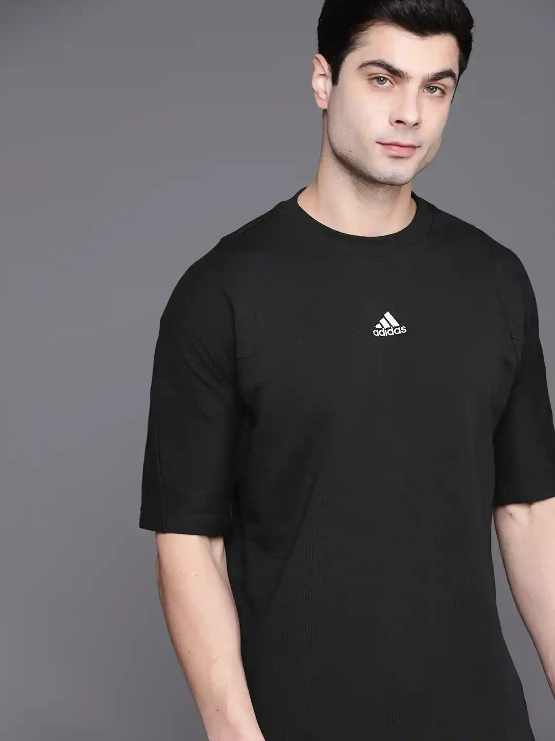 Buy ADIDAS Men Black Solid Sustainable T-shirt Tshirts for Men