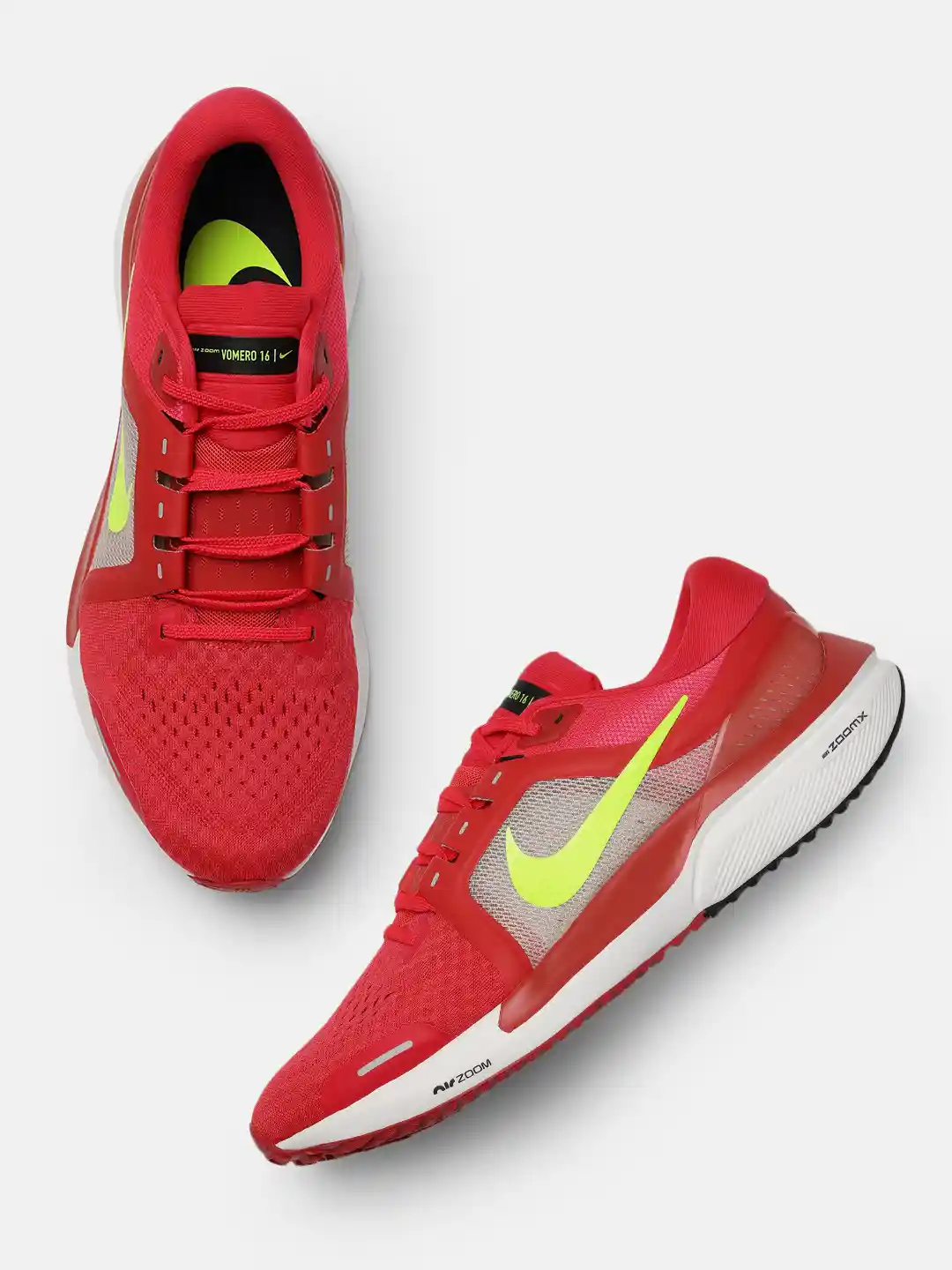 Buy Nike Men Red Air Zoom Vomero 16 Road Running Shoes Sports