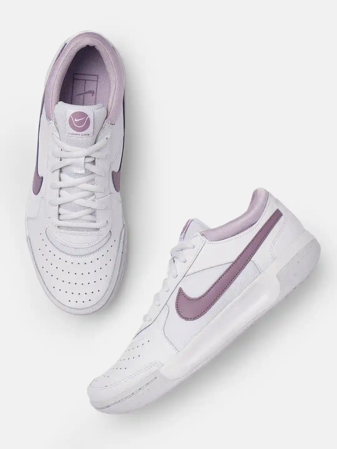 Buy Nike Women White Leather Zoom Court Lite Leather Tennis