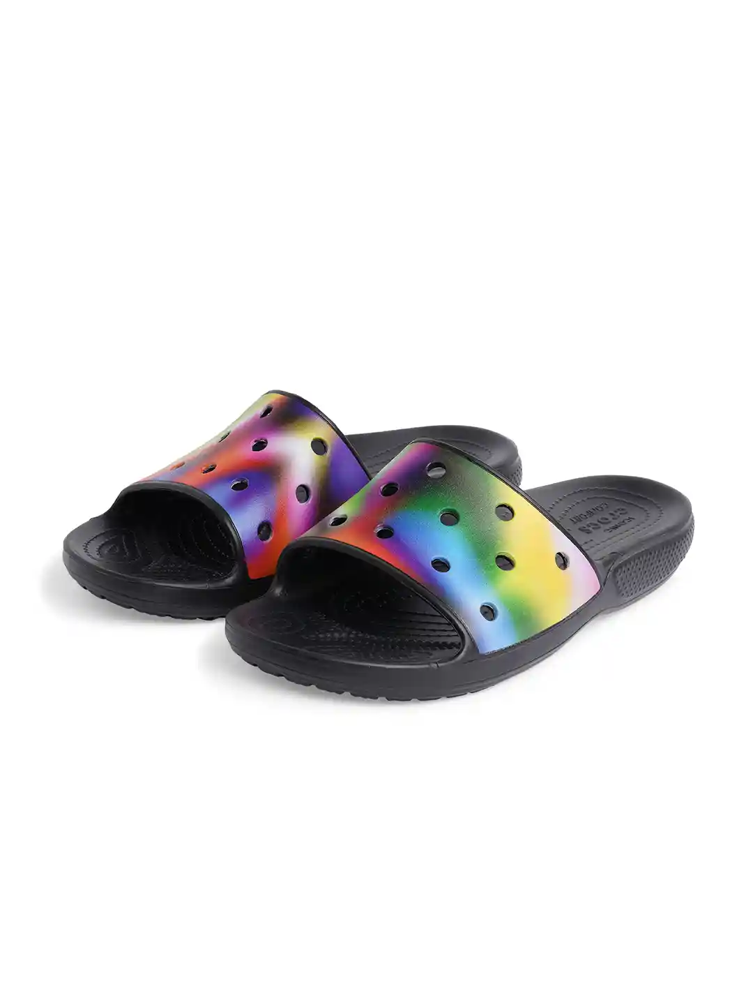 Buy Crocs Unisex Multicoloured Printed Croslite Sliders Flip