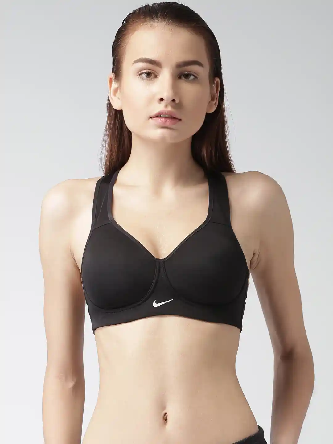 Buy Nike Pro Black Rival Racerback Sports Bra 833288-010 Bra for