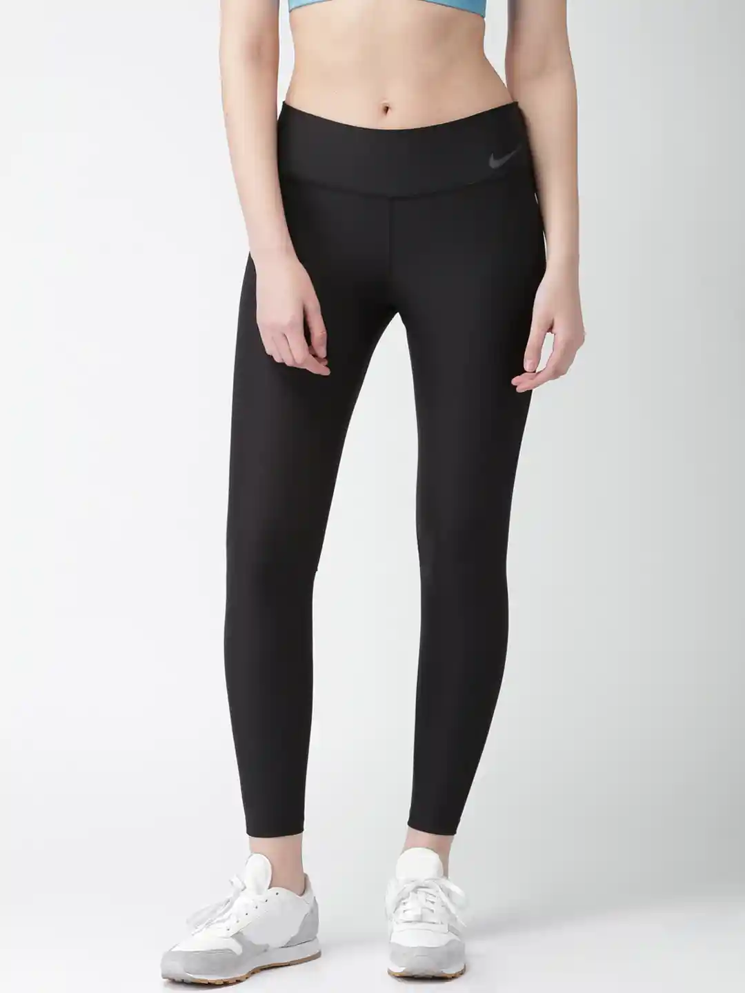 Buy Nike Women Black Tight-Fit Dri-Fit Tights Tights for Women