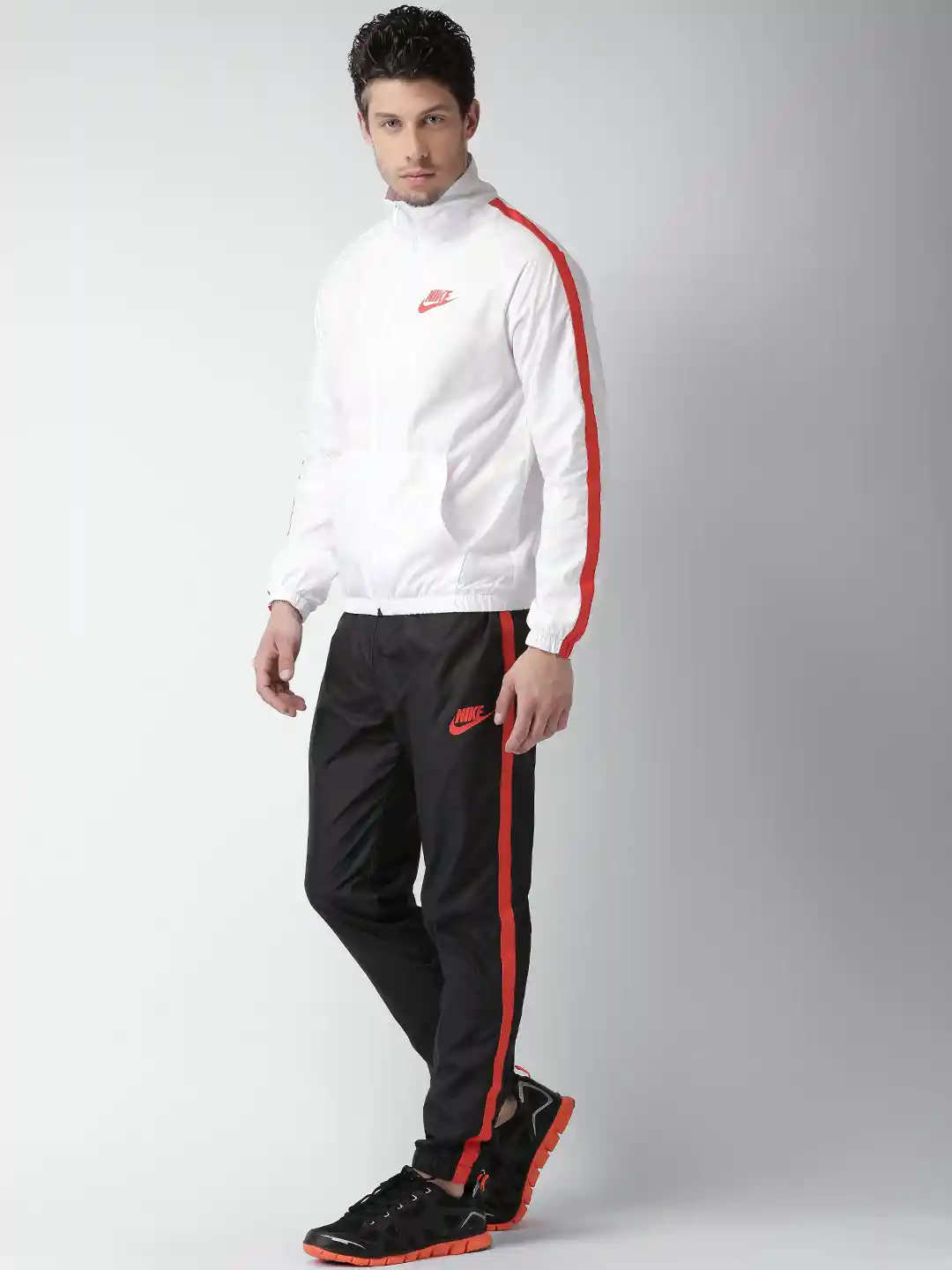 Mens Tracksuits Nike Active Tracksuit Nike Men White Black AS M