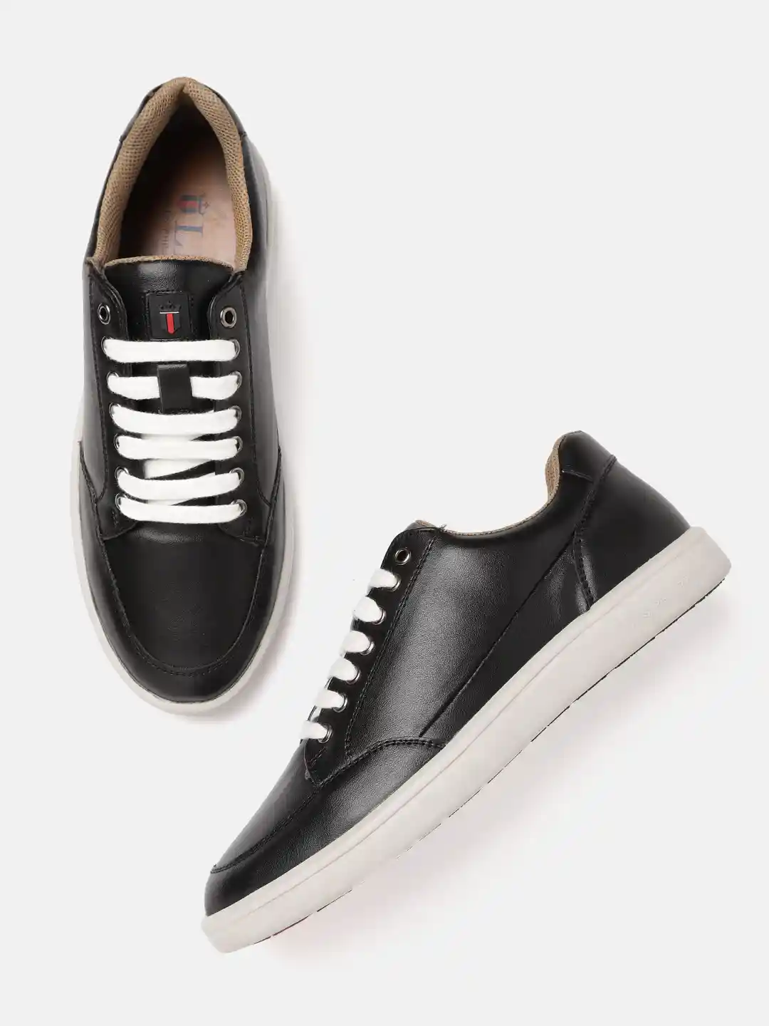 Buy Louis Philippe Sport Men Black Solid Sneakers Casual Shoes