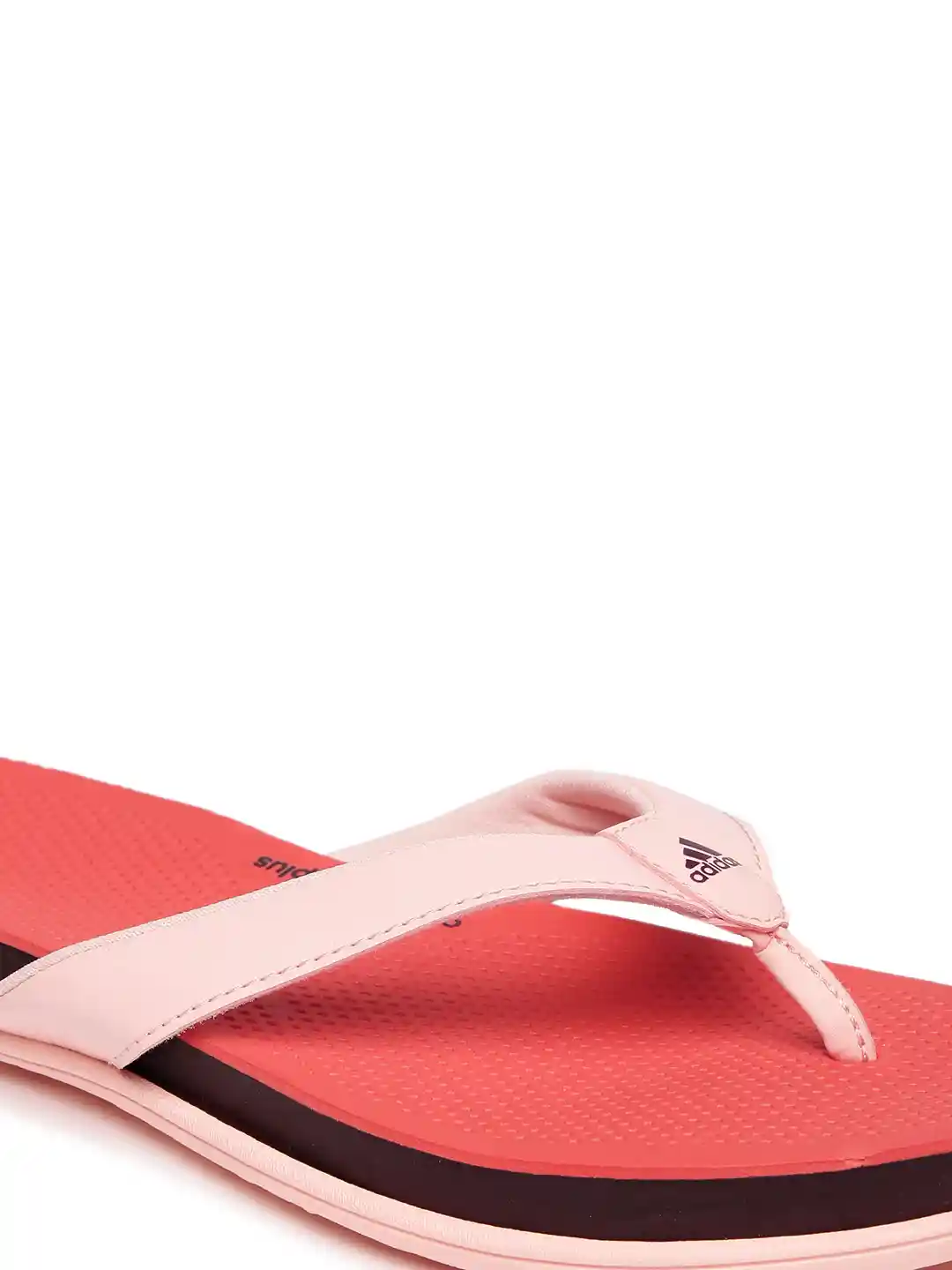 Buy ADIDAS Women Pink Orange Cloudfoam Plus Flip-Flops Flip