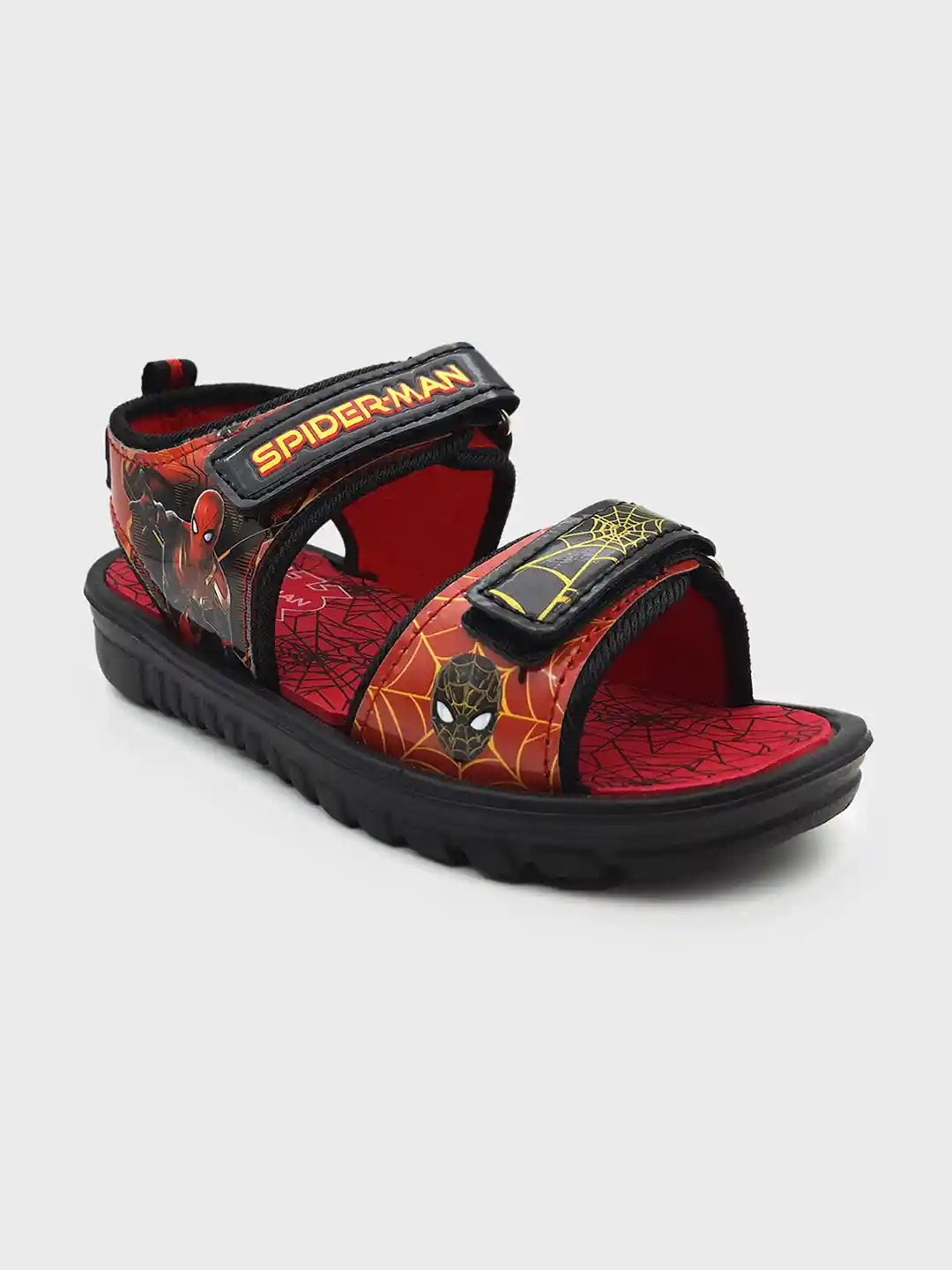Buy Kids Ville Boys Black Red Spider-Man Printed Sports Sandals
