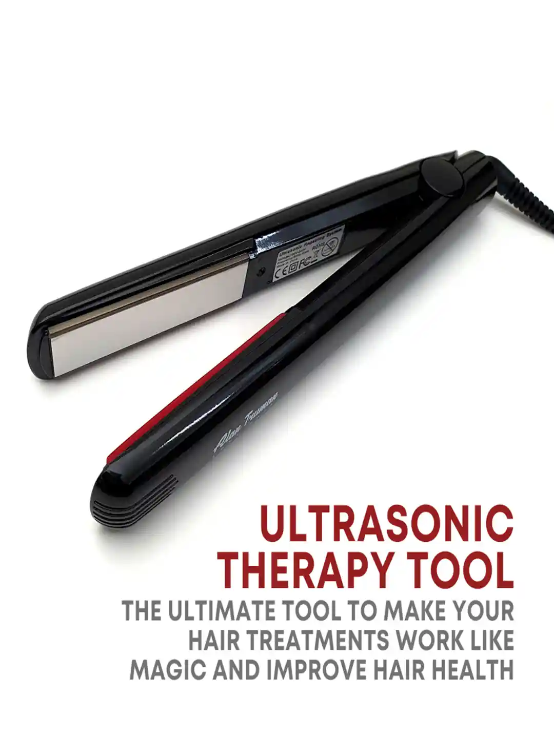 Buy Alan Truman Ultrasonic Therapy Tool Hair Straightener Black