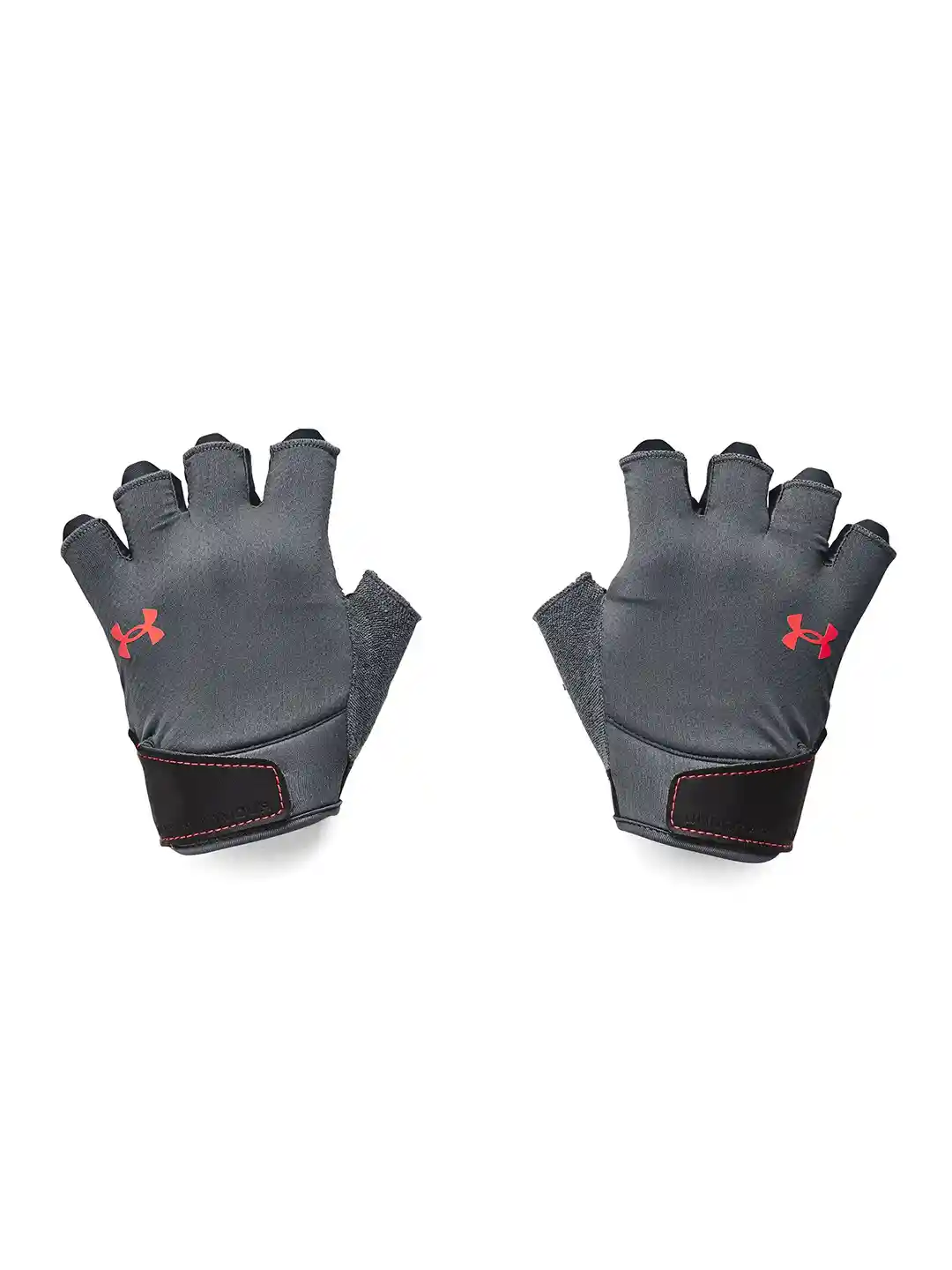 Buy UNDER ARMOUR Men Grey Coral Solid Training Gloves with Wrist