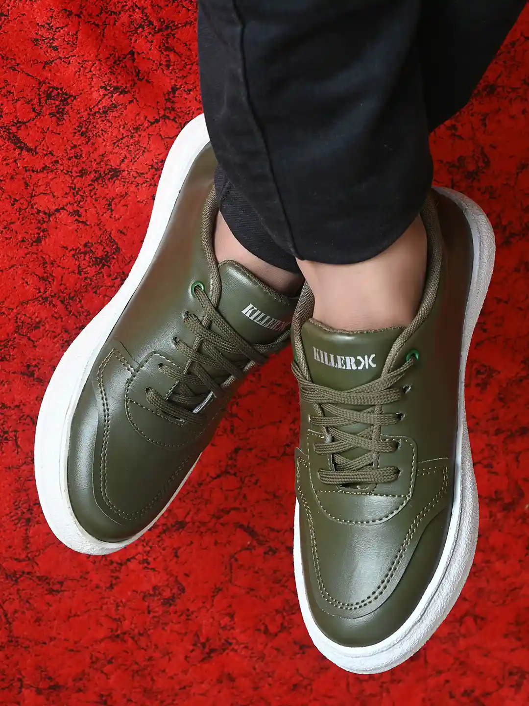 Buy Killer Men Olive Green Sneakers Casual Shoes for Men