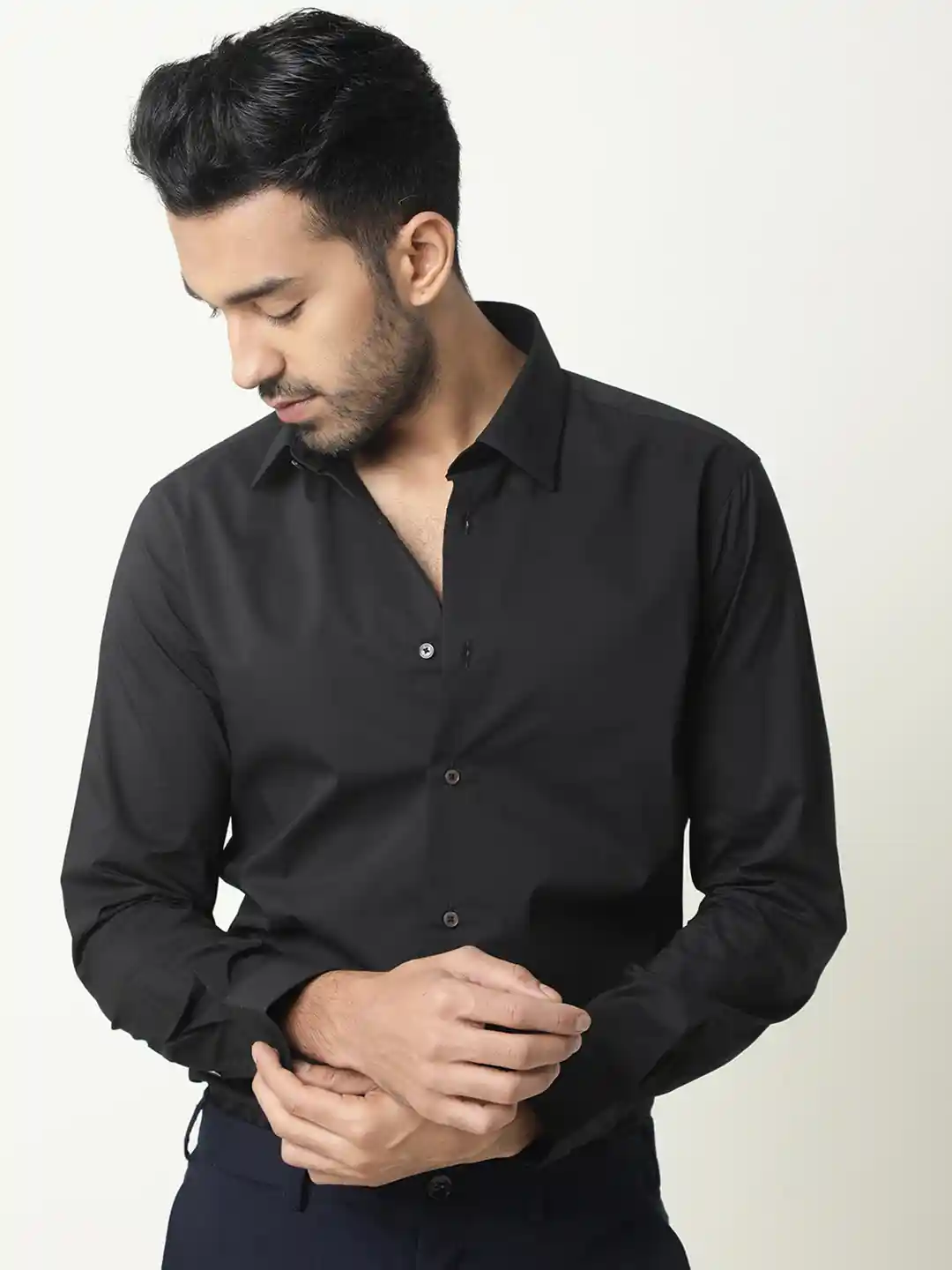 Buy RARE RABBIT Men Neutro Slim Fit Cotton Shirt Shirts for Men