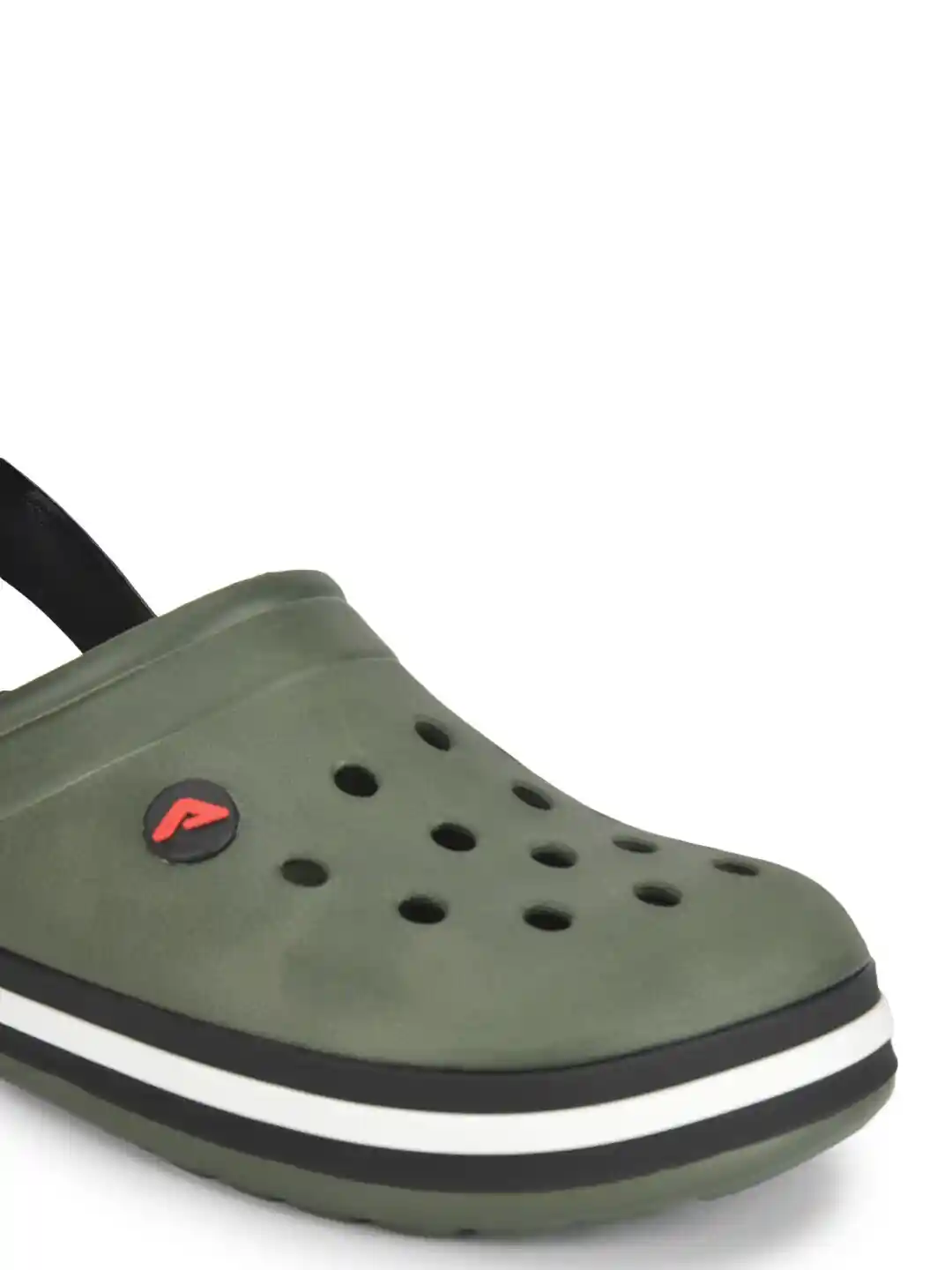 Buy Adda Men Olive Green White Rubber Clogs Flip Flops for Men