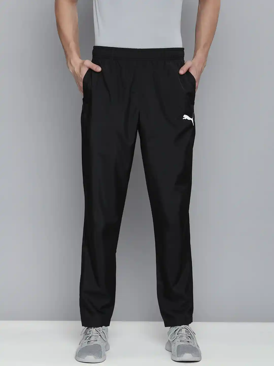 Buy Puma Men Black Solid Regular Fit Track Pants Track Pants for