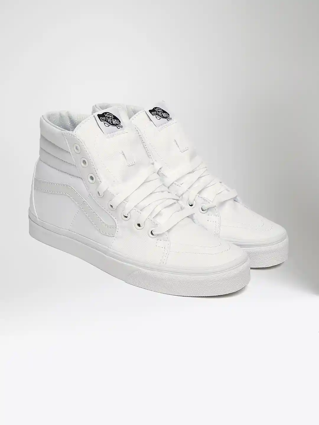 high top kids vans white