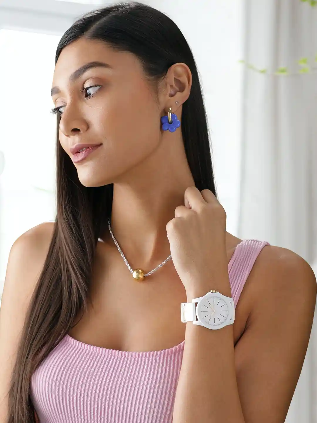 Wrist Watches White Armani Exchange Watch Buy Women White Round