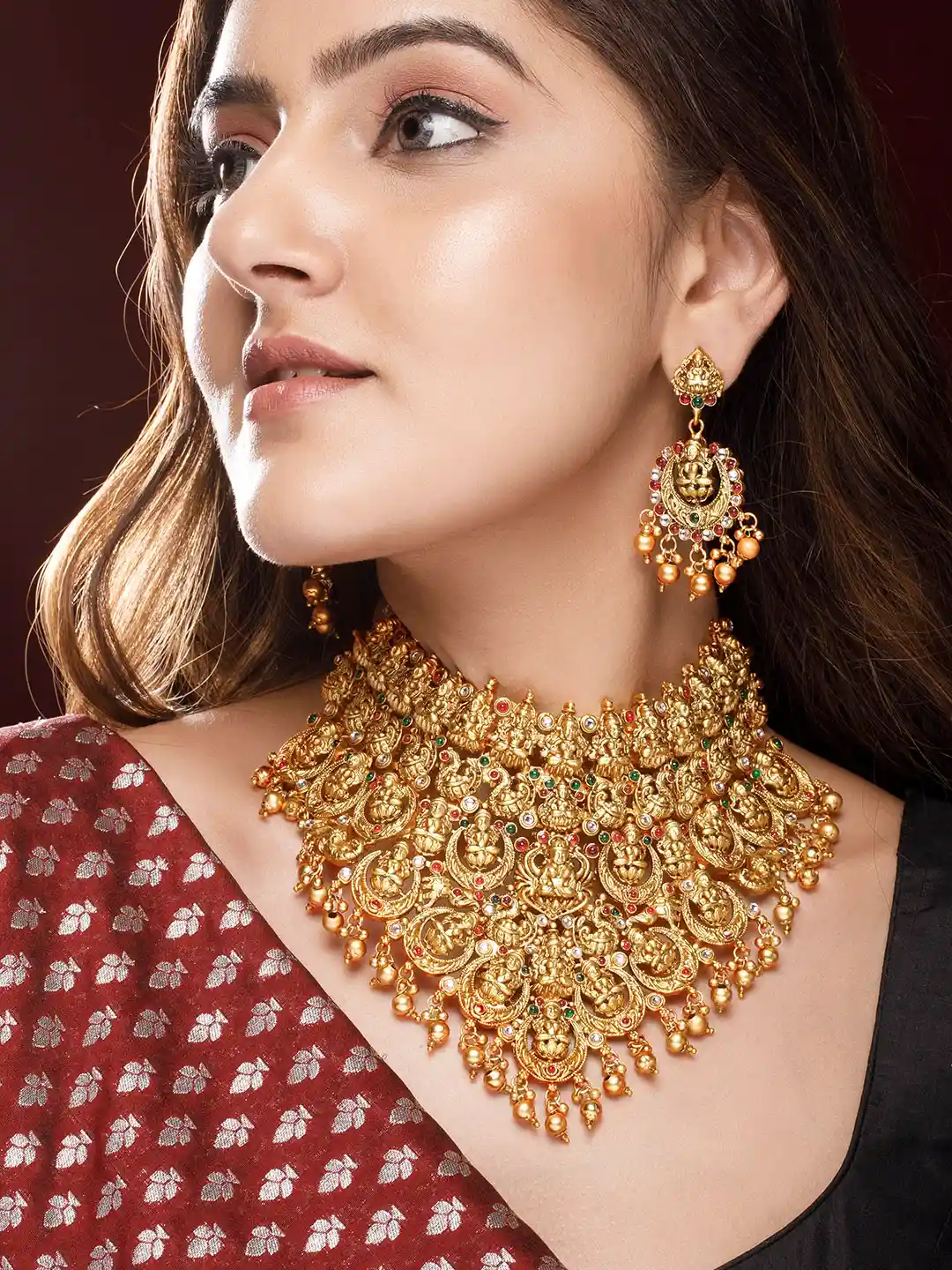 Necklace Designs Temple Jewellery 22k Gold Buy Rubans 22K Gold