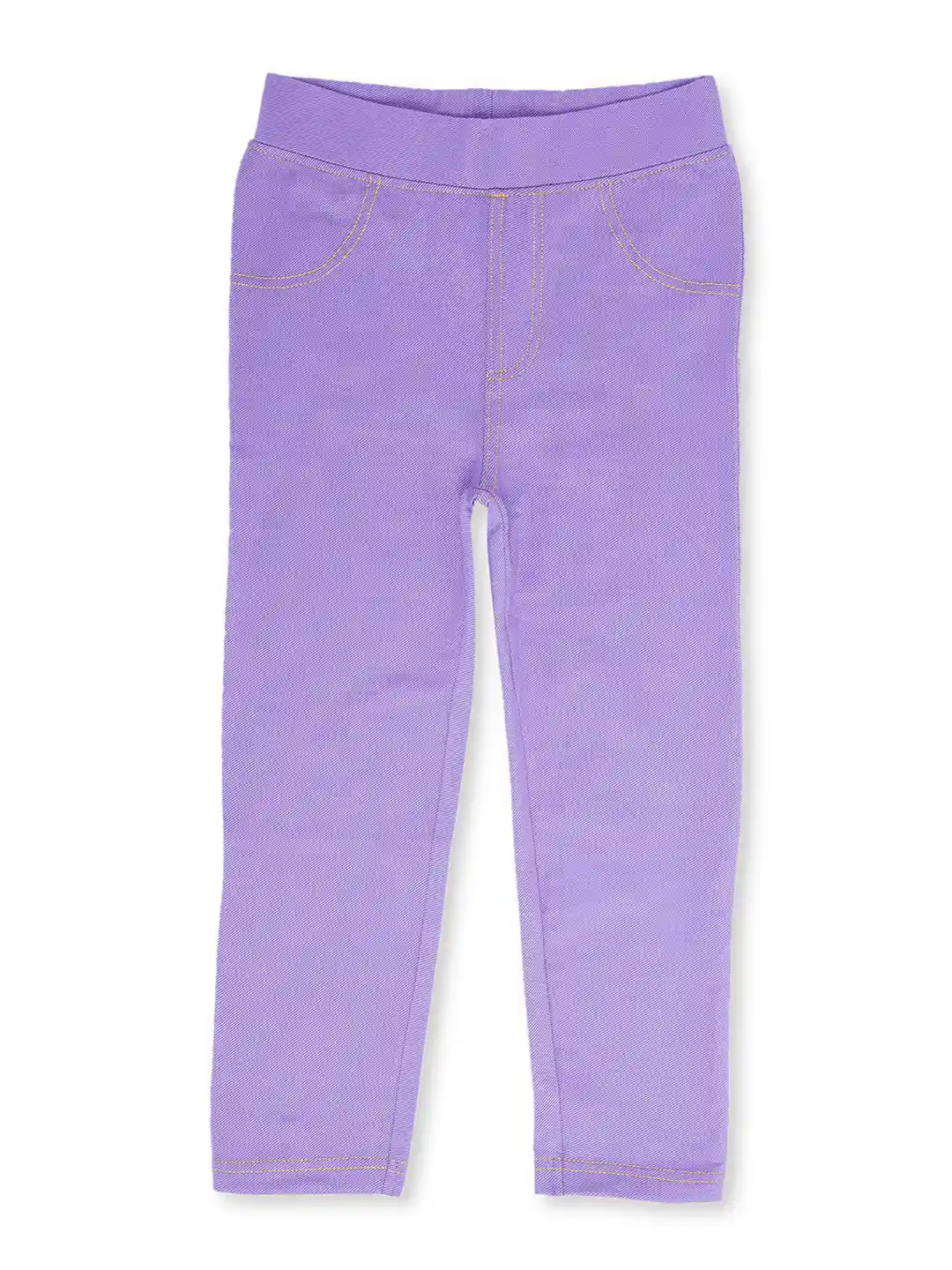 Buy earth conscious Girls Purple Solid Jeggings Jeggings for
