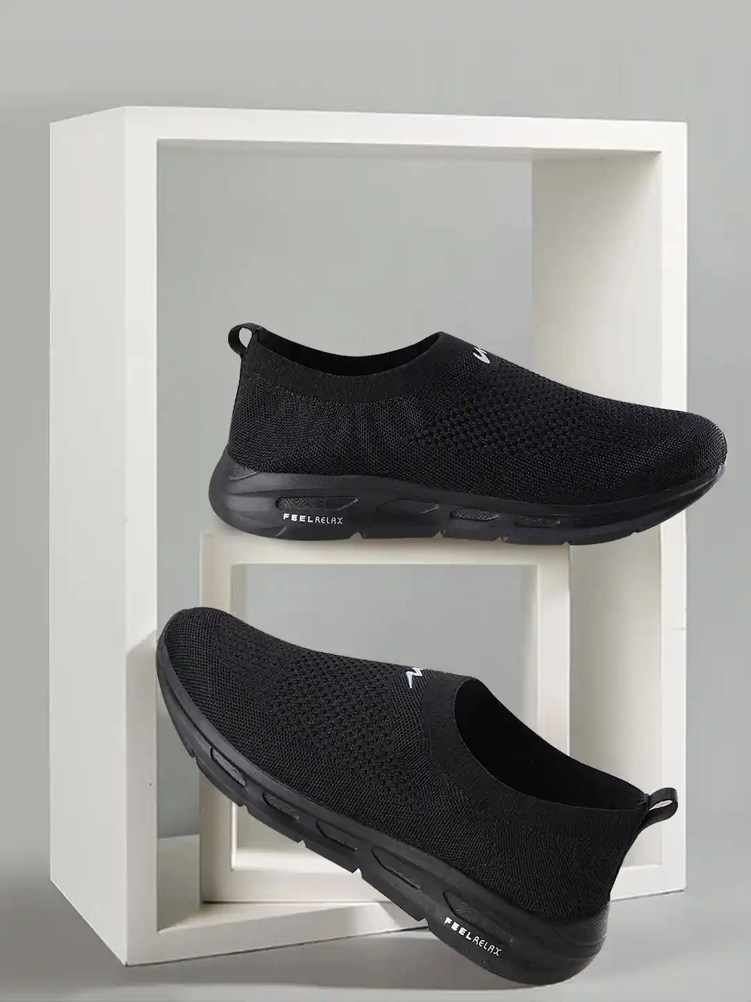 Campus Shoes Slip On Shoes For Men Black Campus KING PRO Men Slip