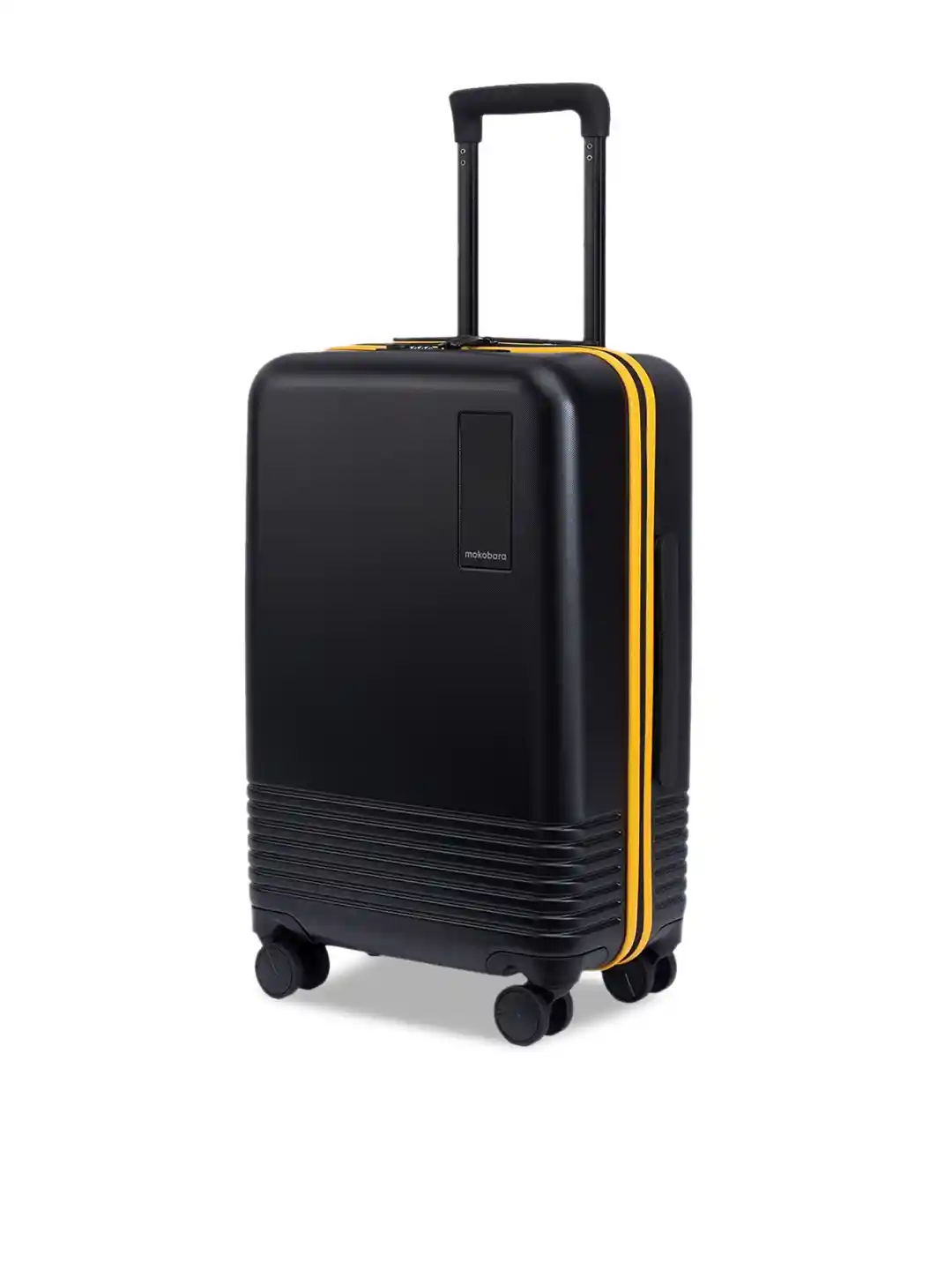 Buy MOKOBARA Black Yellow The Cabin Luggage Trolley Bag