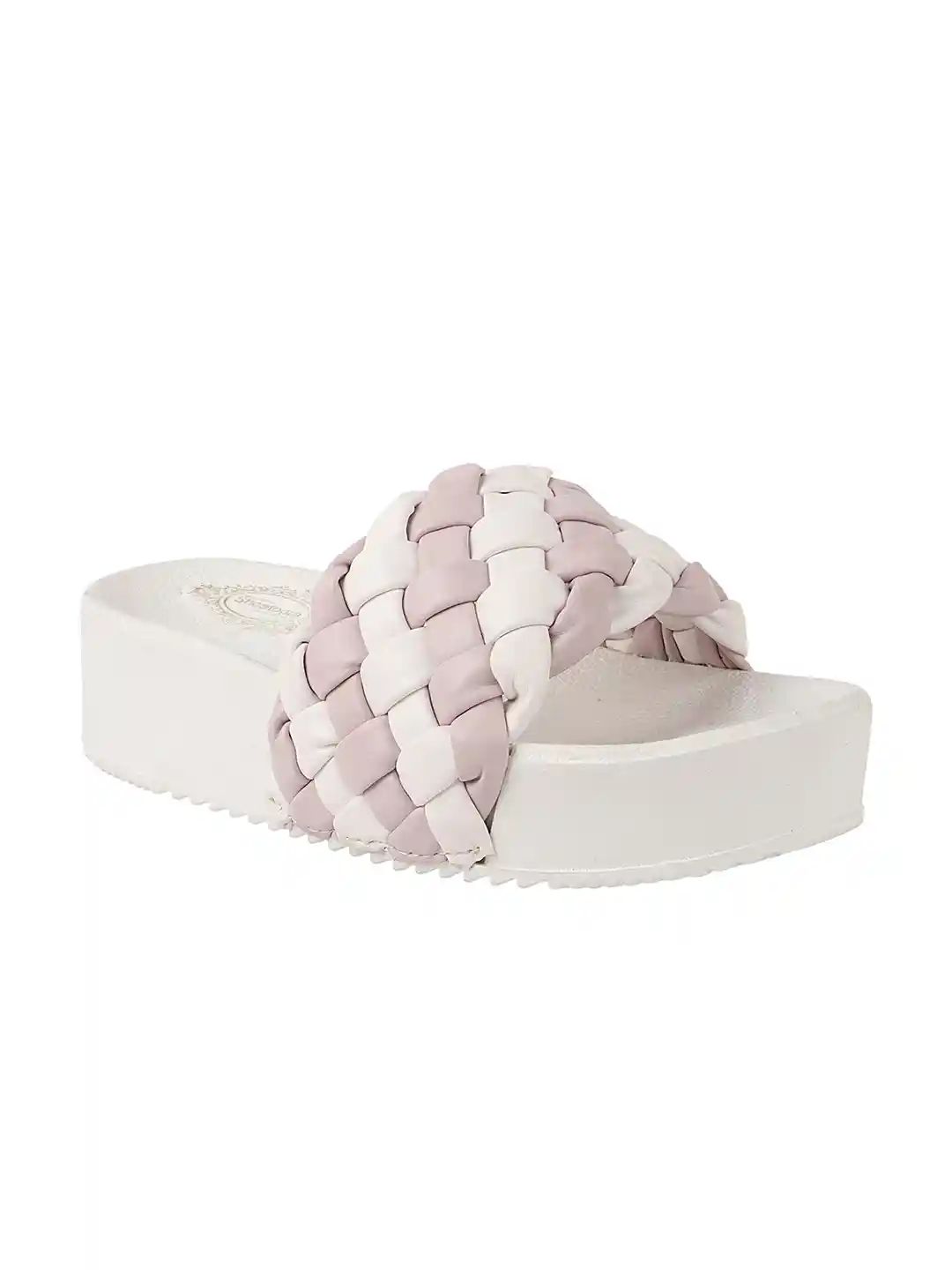 Buy Shoetopia Women Pink Embellished Flatform Sandals Heels for