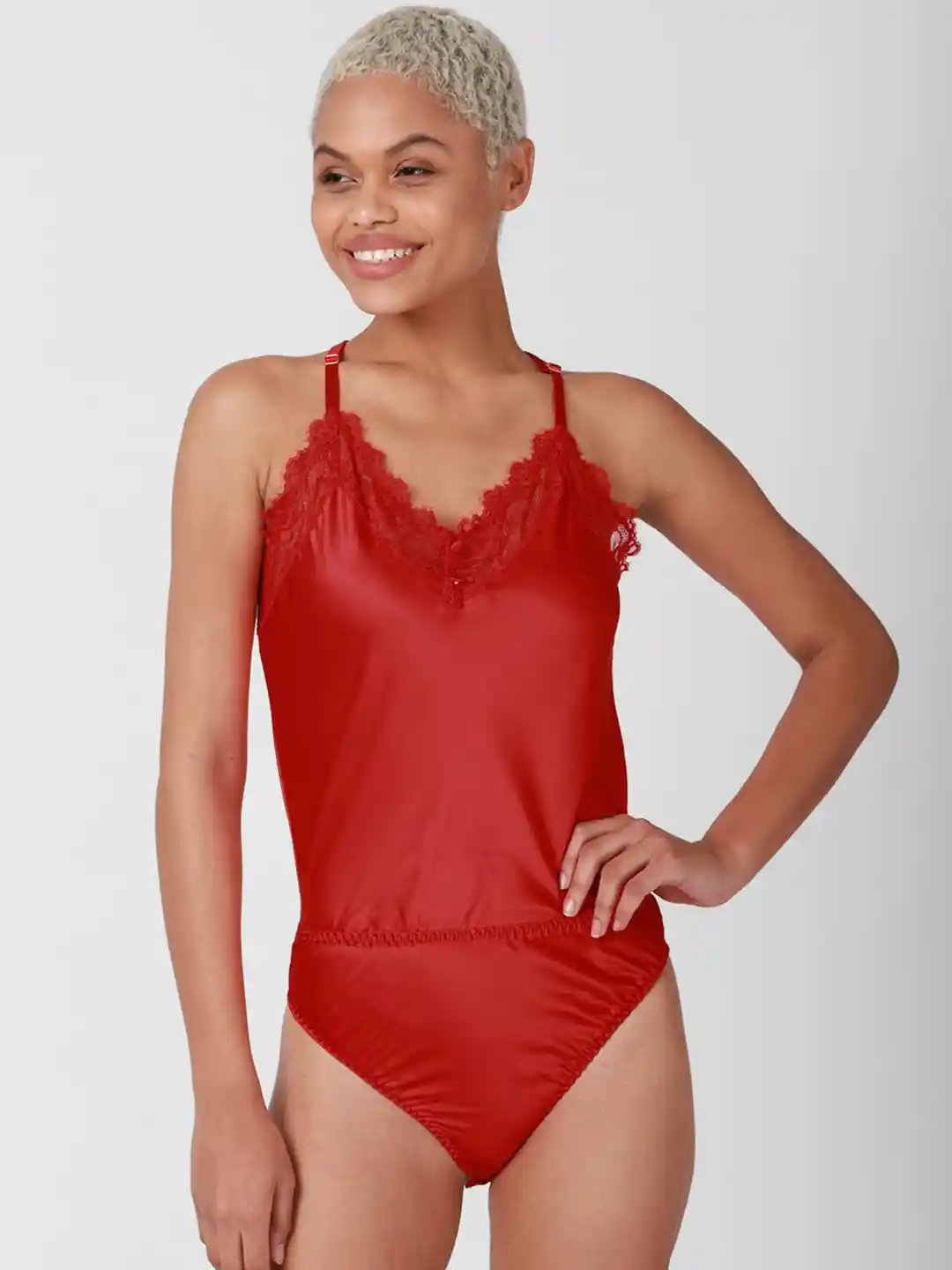 Bodysuit Forever 21 Red Bathing Suit FOREVER 21 Women Red