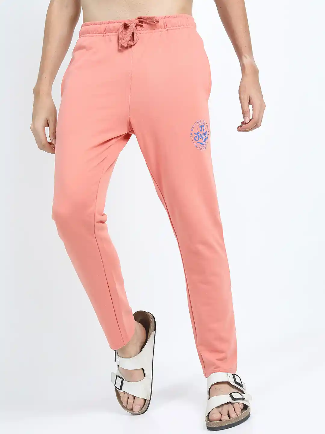Pink Sweatpants Mens Buy HIGHLANDER Men Peach-Coloured Purple
