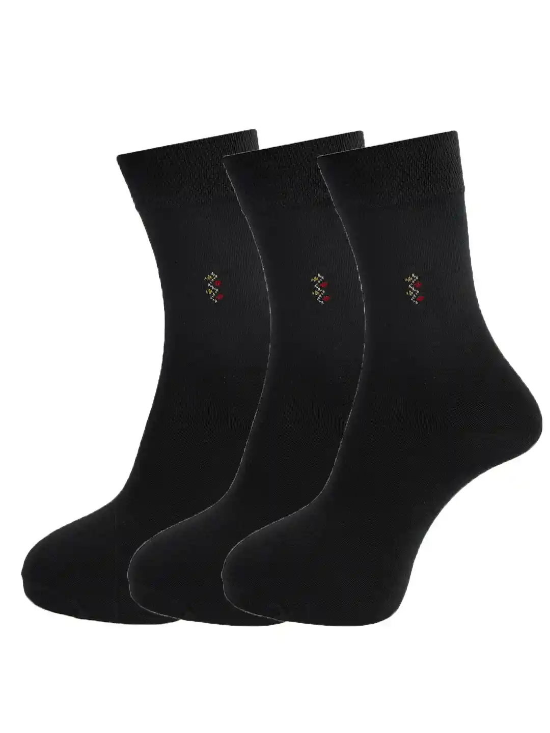 Buy Dollar Socks Men Black Pack Of Solid Above Ankle Length