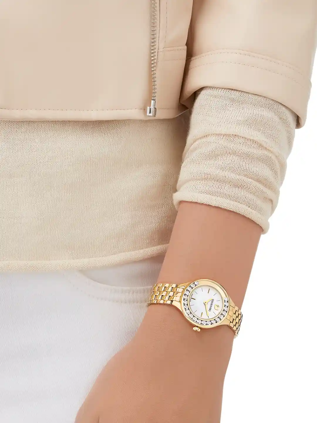 Buy SWAROVSKI Women Lovely Crystals Mini Watch 5242895-Gold