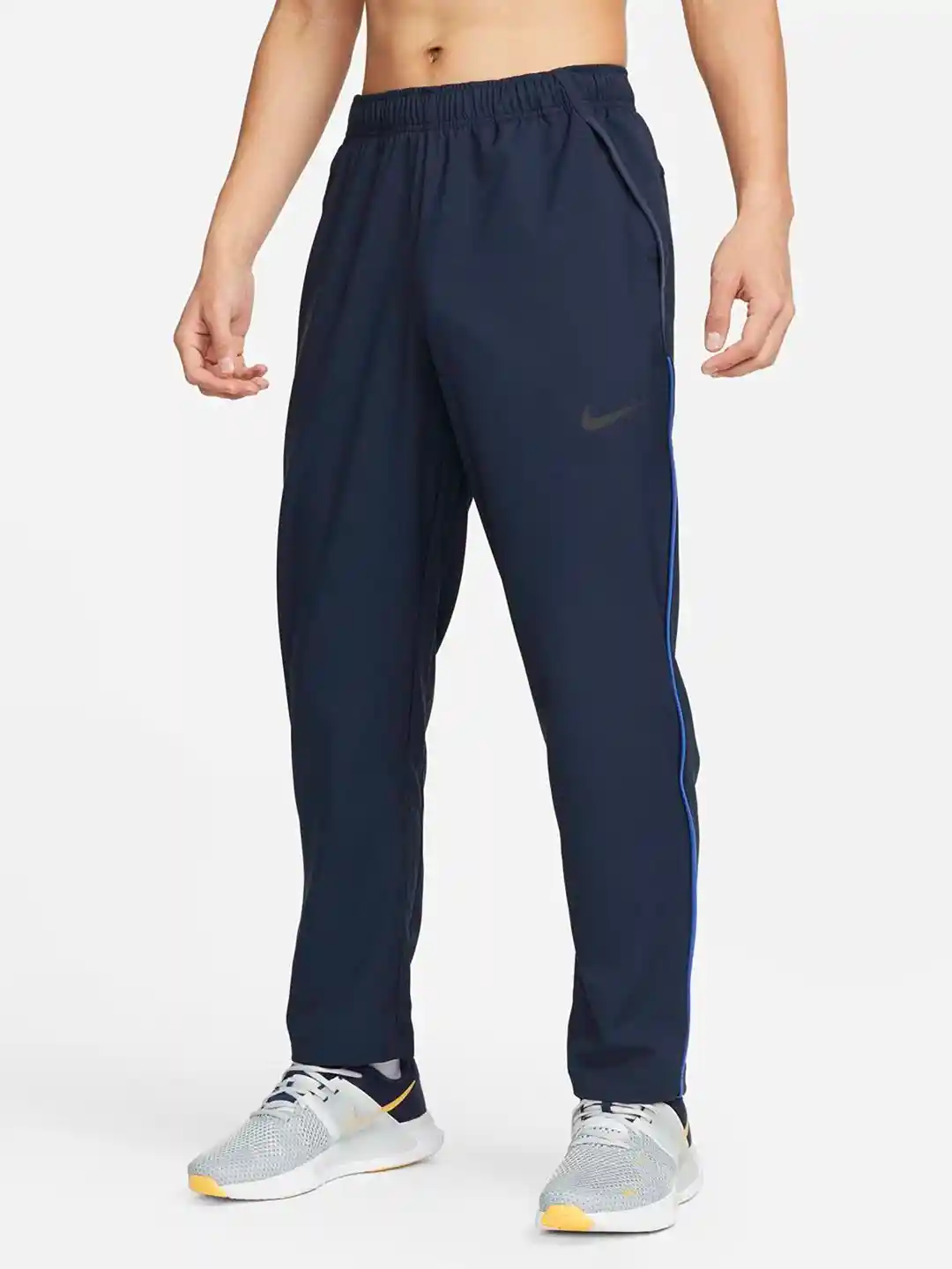 Buy Nike Men Blue Dri-FIT Trackpants Track Pants for Men