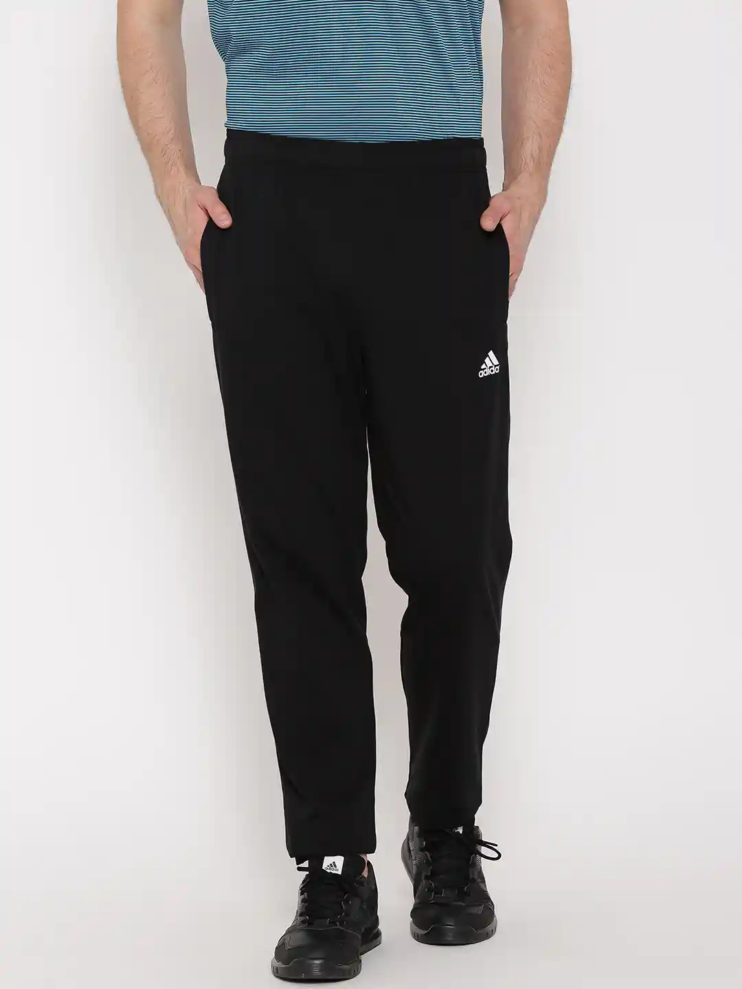 Buy ADIDAS Men Black Essentials SJ Track Pants Track Pants for