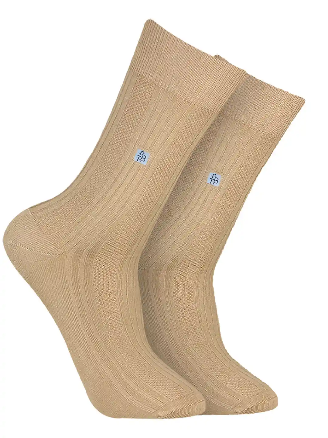 Buy Bonjour Men Khaki Patterned Calf Length Socks Socks for Men