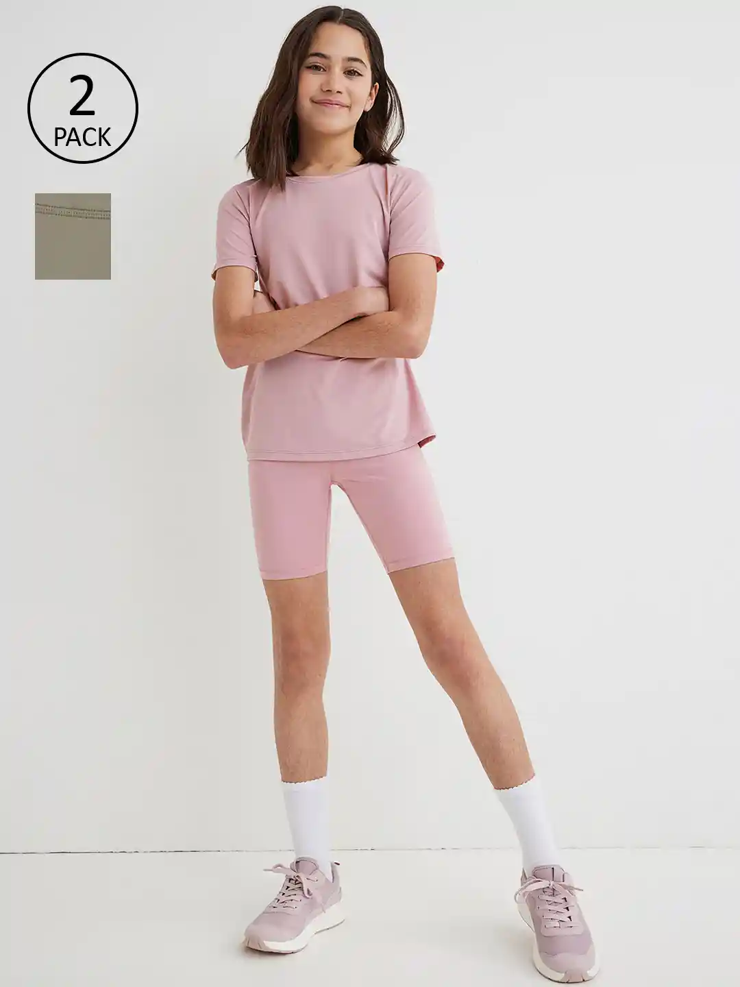 H&m Polyester Biker Shorts Buy H&M Sports Cycling Shorts With