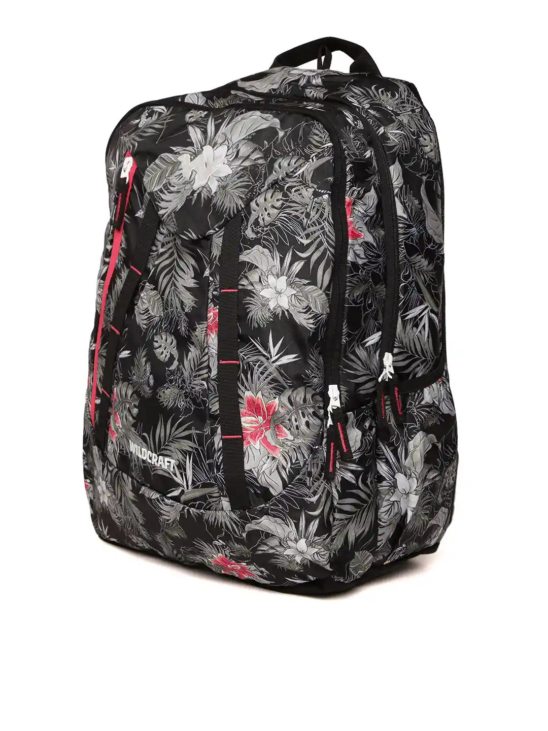 Buy Wildcraft Unisex Black Grey Floral Print Backpack