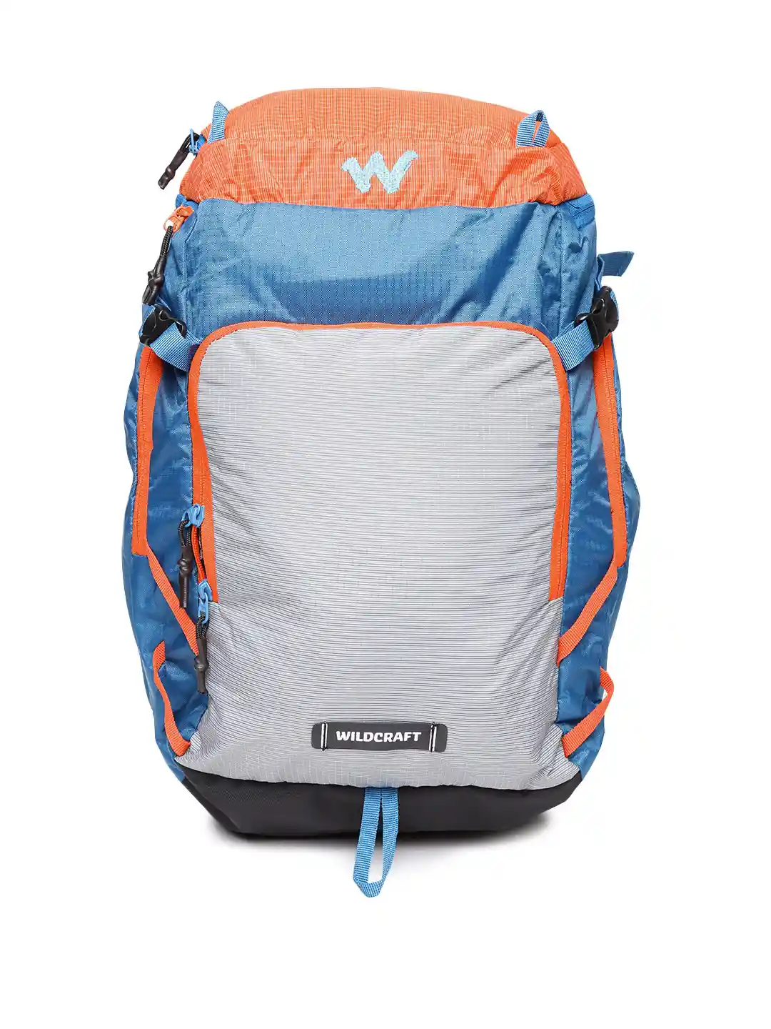 Buy Wildcraft Unisex Grey Blue Rambler Patterned Backpack