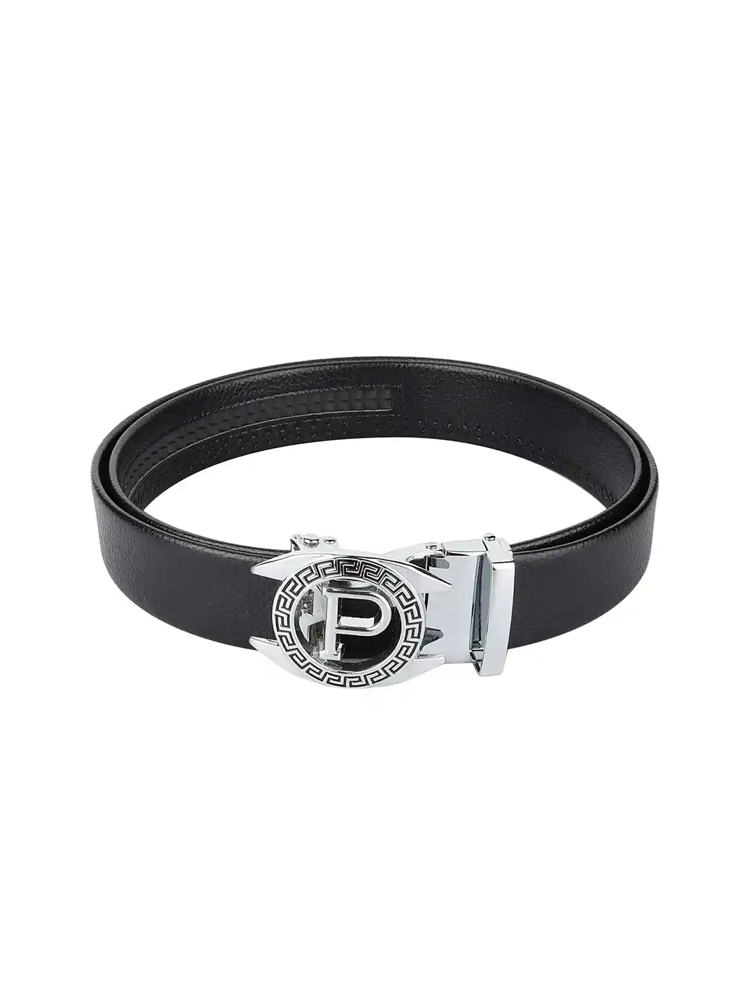 Buy ZORO Men Black Alphabet Letter P Belt - Belts for Men