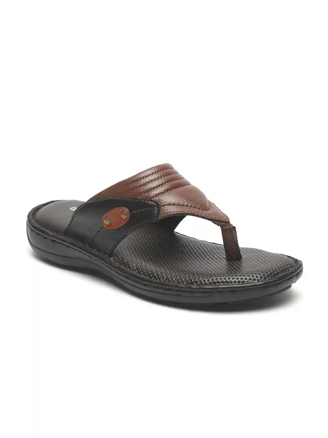 Buy pelle albero Men Brown Leather Comfort Sandals Sandals for