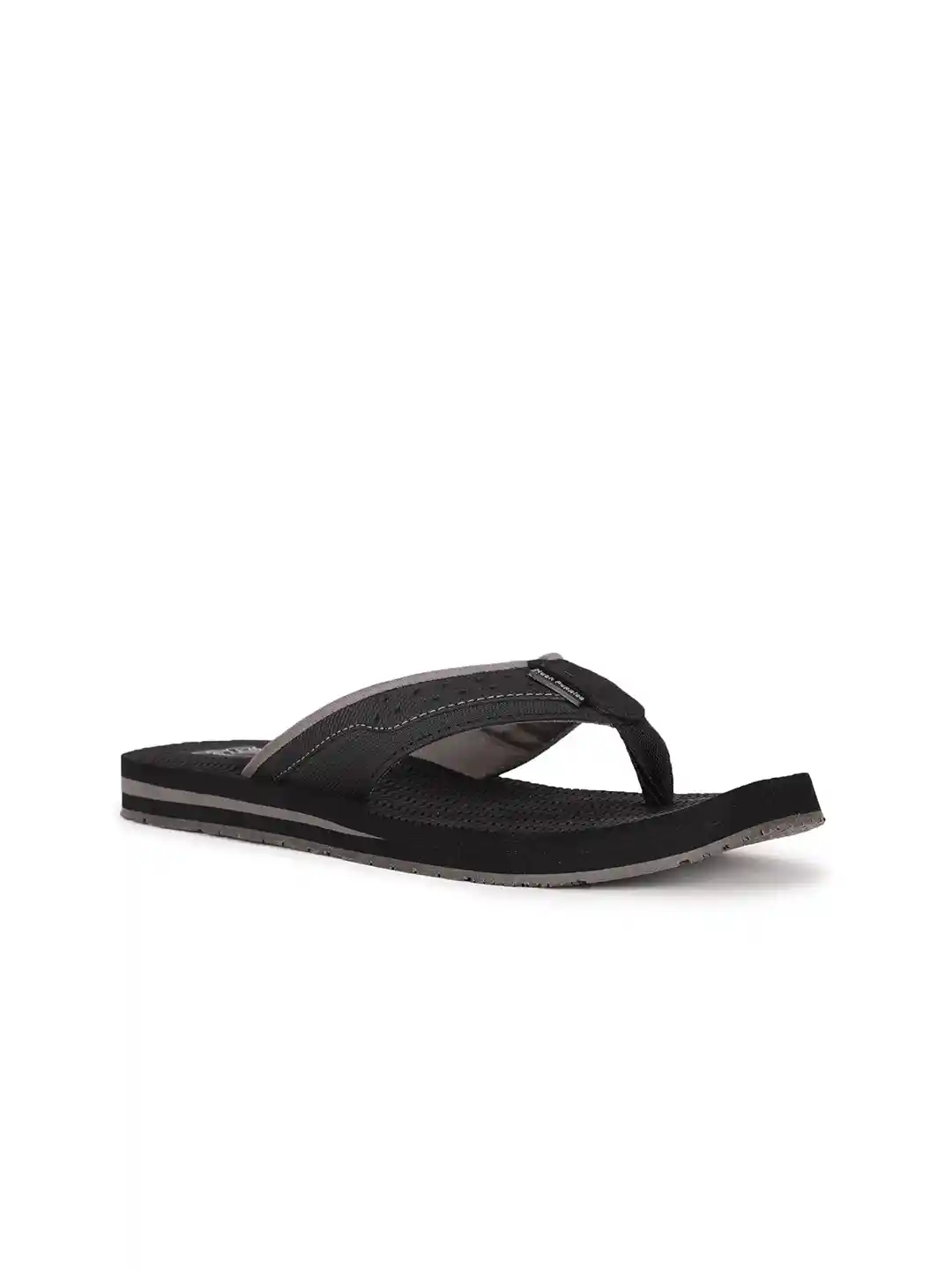 Buy Hush Puppies Men Black Grey Thong Flip-Flops Flip Flops