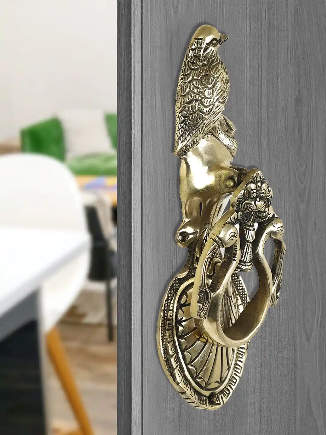 Buy Imli Street Gold-Toned Textured Brass Door Knob Hooks and