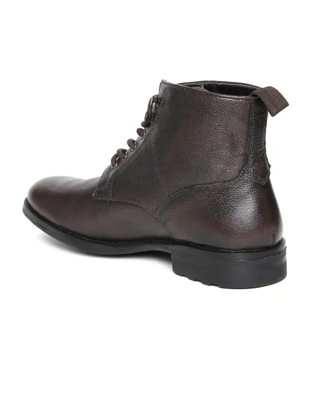 Buy Red Tape Men Coffee Brown Solid Flat Boots Boots for Men