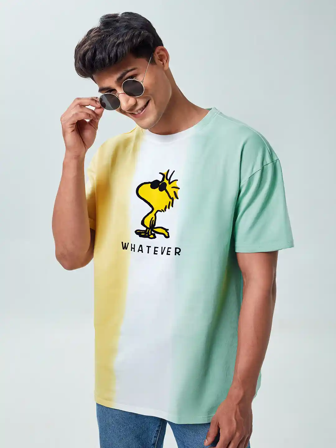 Buy The Souled Store Peanuts: Whatever Multicolor Oversized T