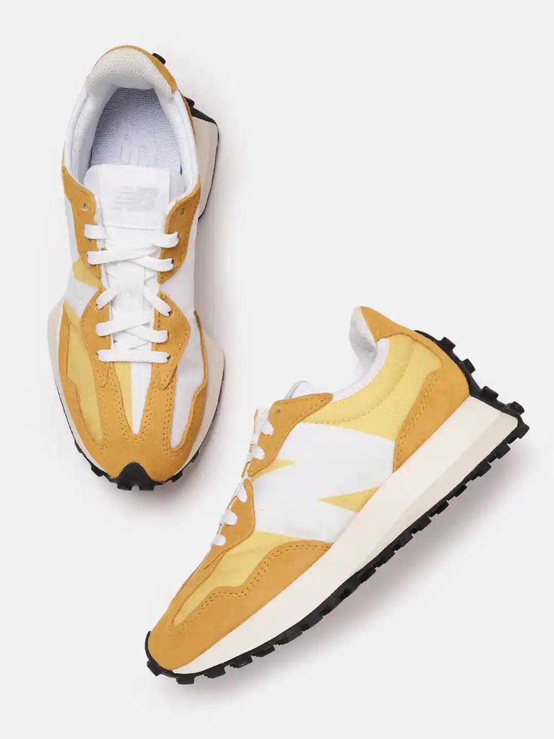 Buy New Balance Women Mustard Yellow Off-White Colourblocked