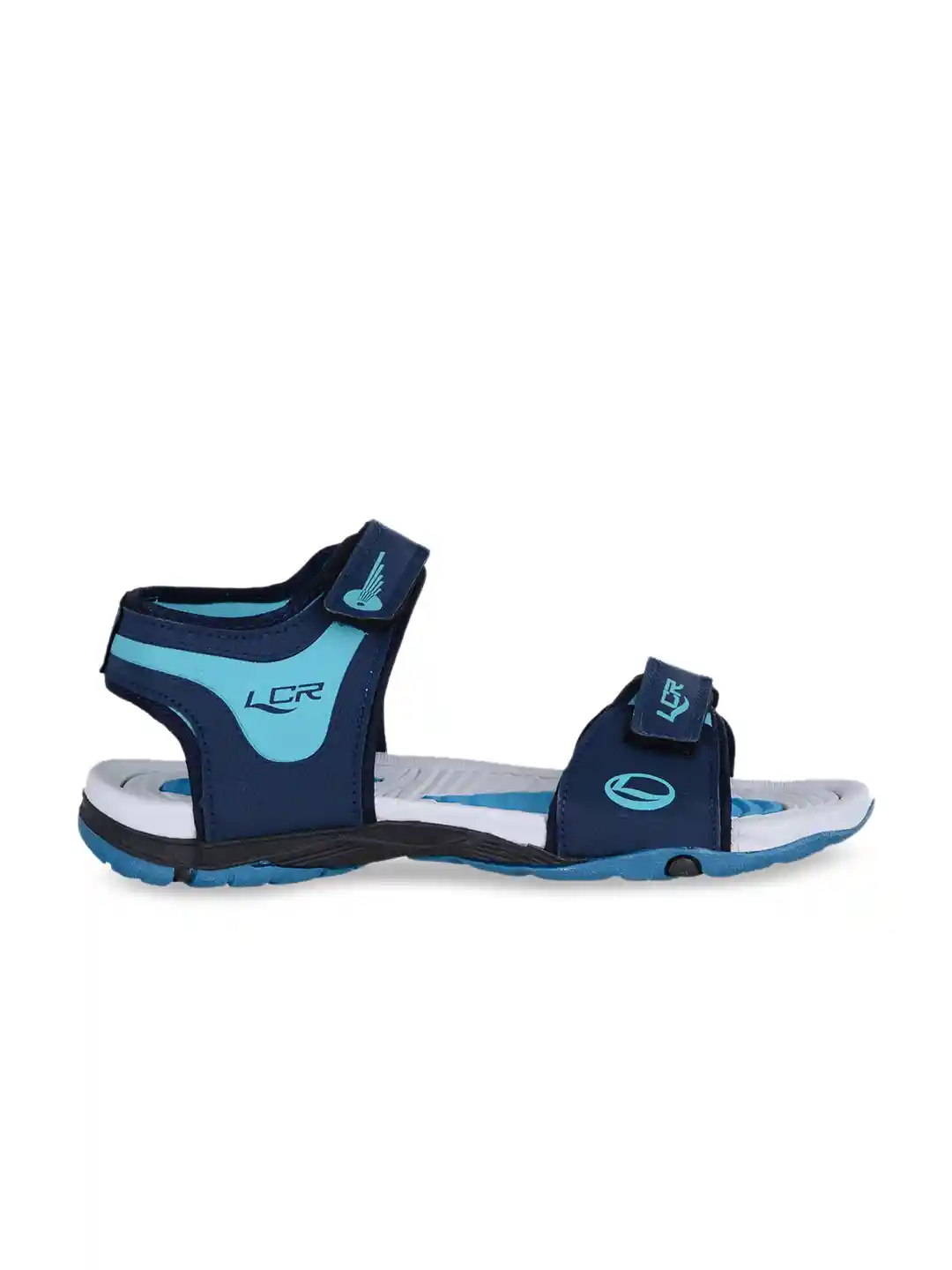 Buy Lancer Men Navy Blue White Solid Sports Sandals Sandals