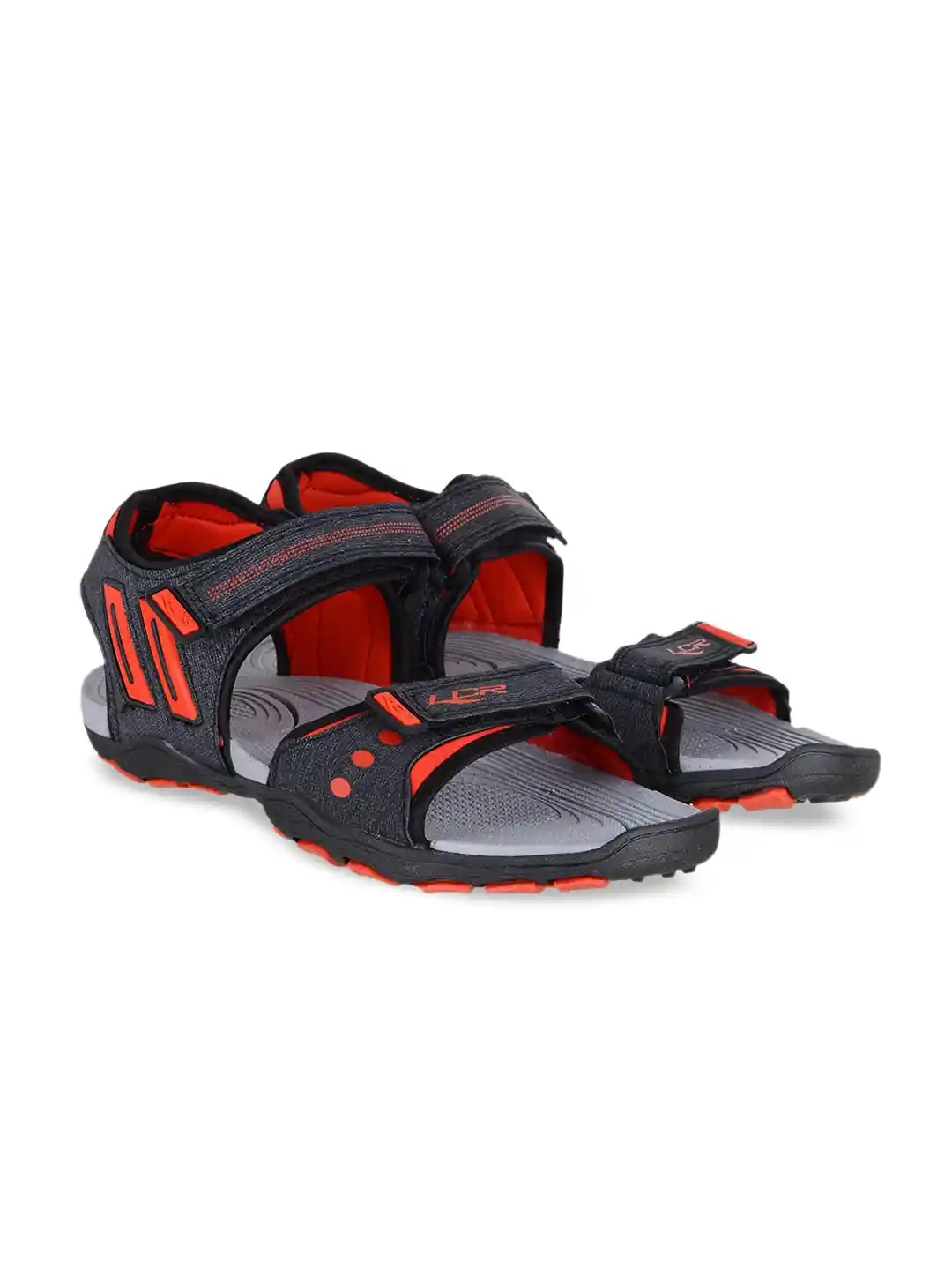 Buy Lancer Men Grey Red Solid Sports Sandal Sandals for Men