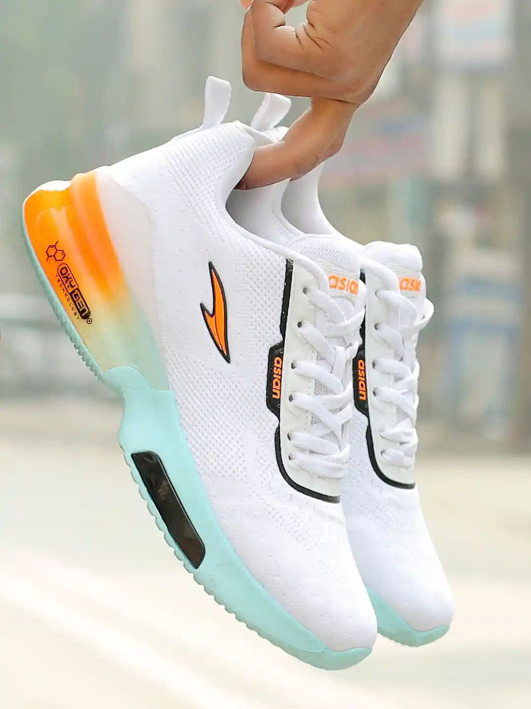 Buy ASIAN Men White Mesh Running Shoes Sports Shoes for Men