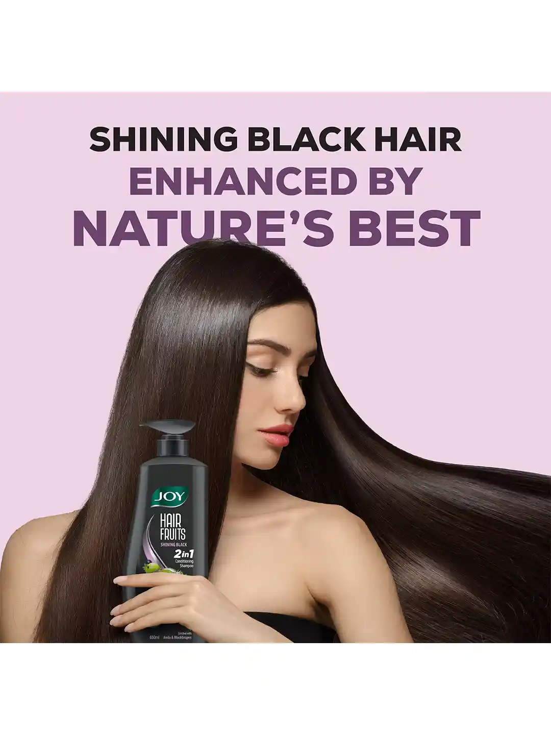Buy JOY Hair Fruits Shining Black Conditioning Shampoo 650 ml