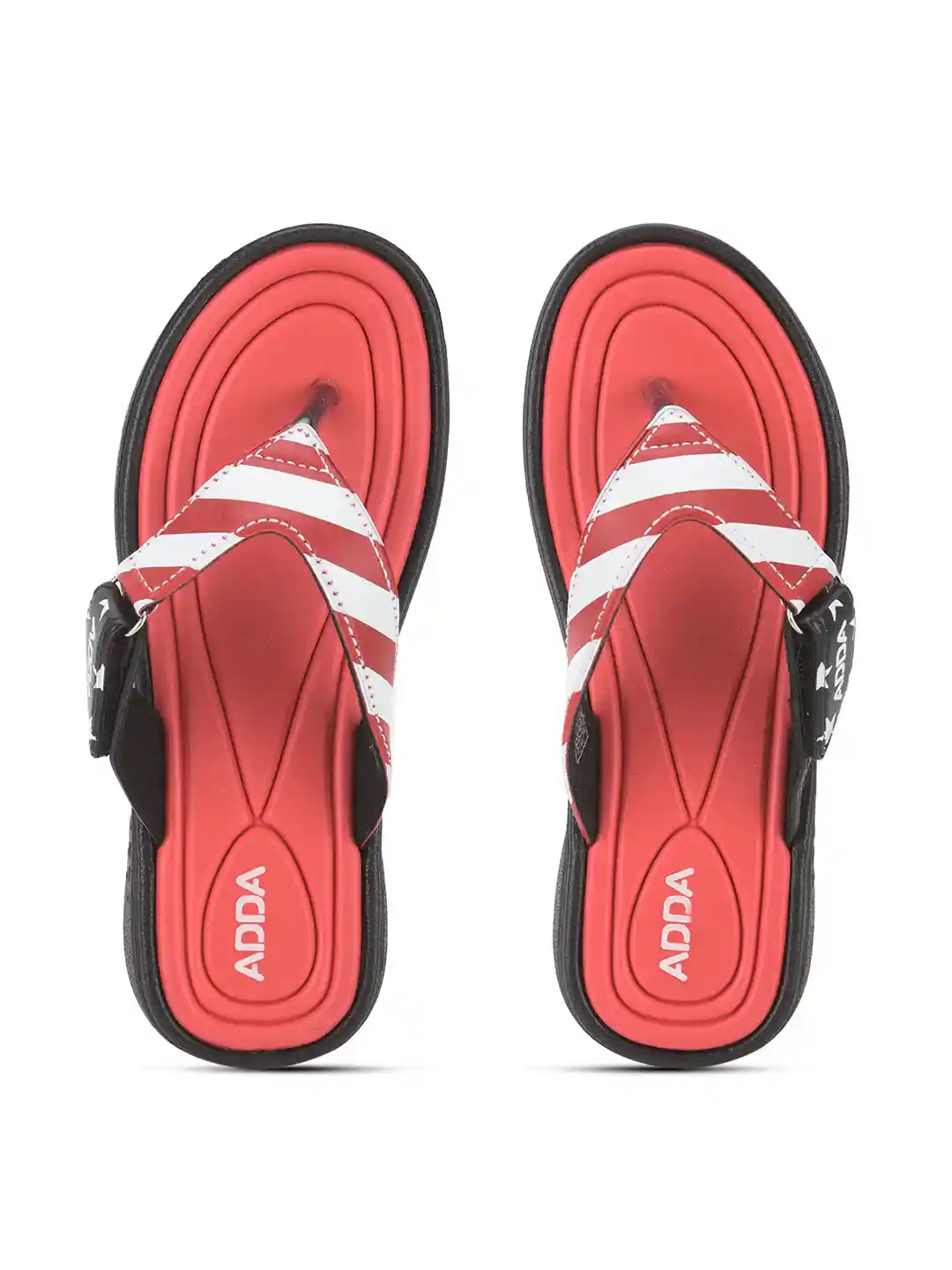 Adda Label Adda Ladies Sandals Buy Adda Women Red Striped Rubber