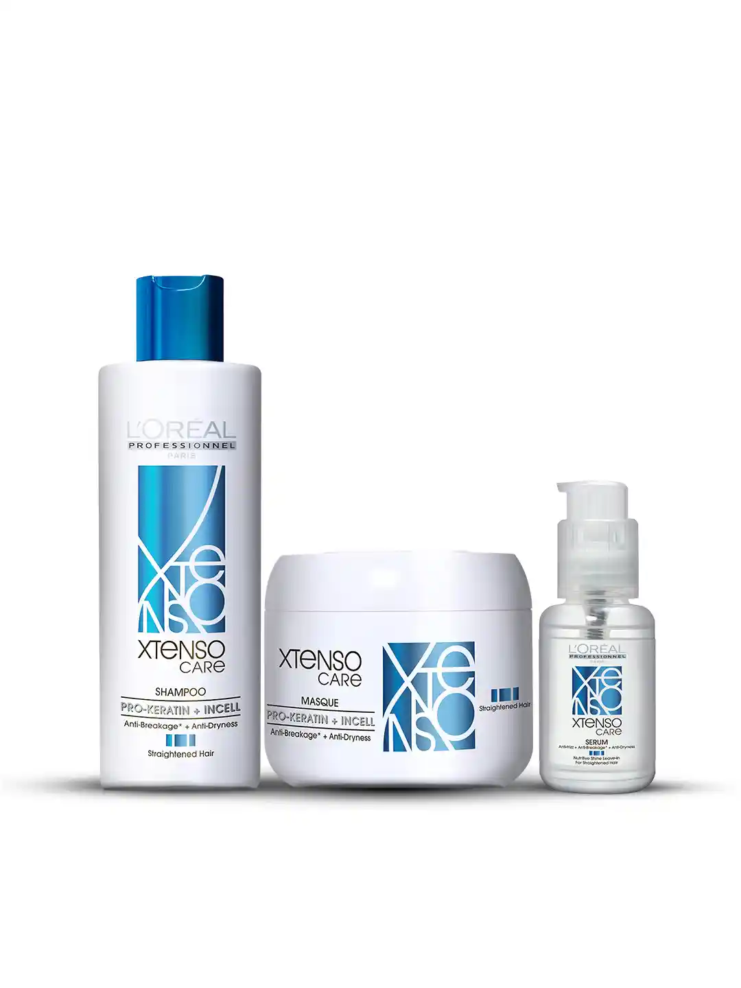 LOreal Professionnel Xtenso Care Pro-Keratine Shampoo, Masque Serum Combo