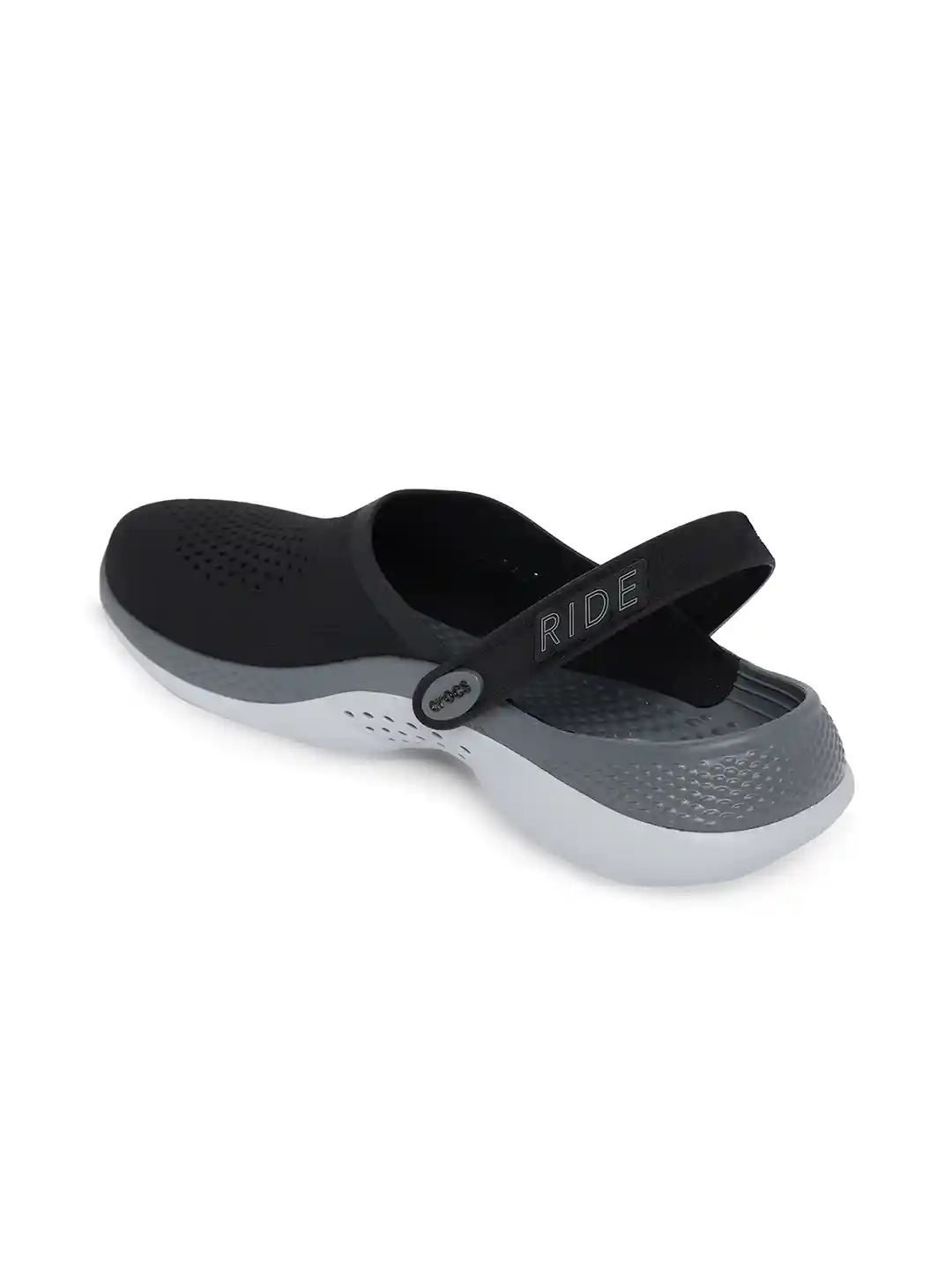 Buy Crocs Unisex Black Grey Clogs Sandals Flip Flops for