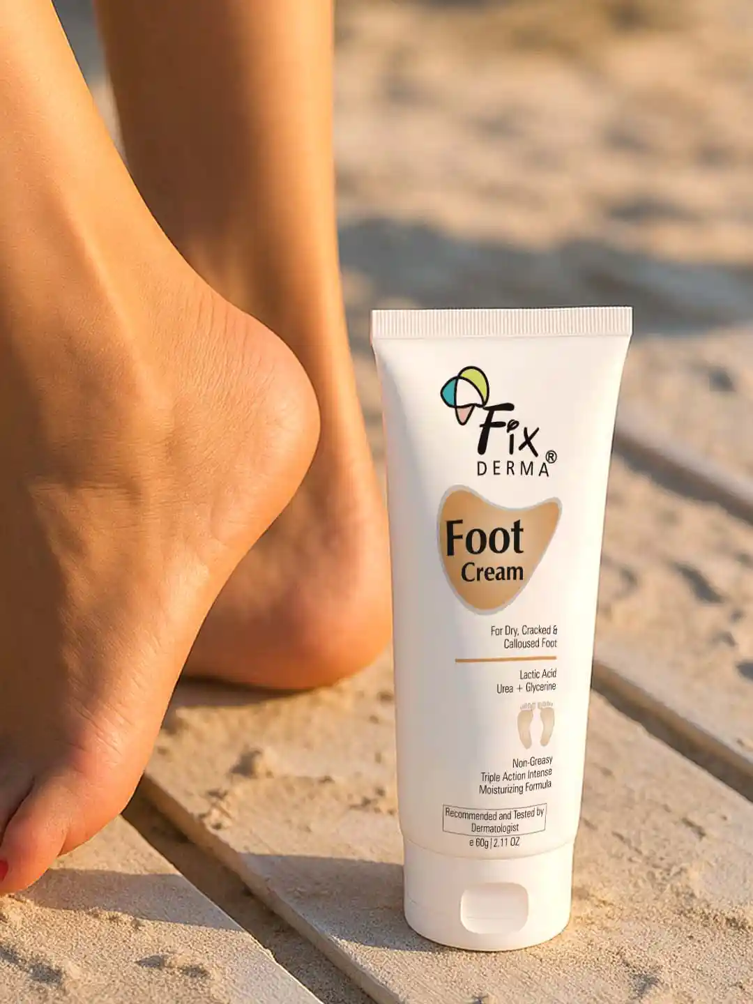 Buy FIXDERMA Heel Repair Foot Cream For Dry Cracked Feet 60g