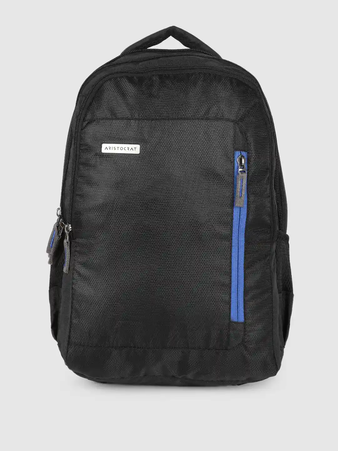 Buy Aristocrat Unisex Black Self-Design Backpack Backpacks for